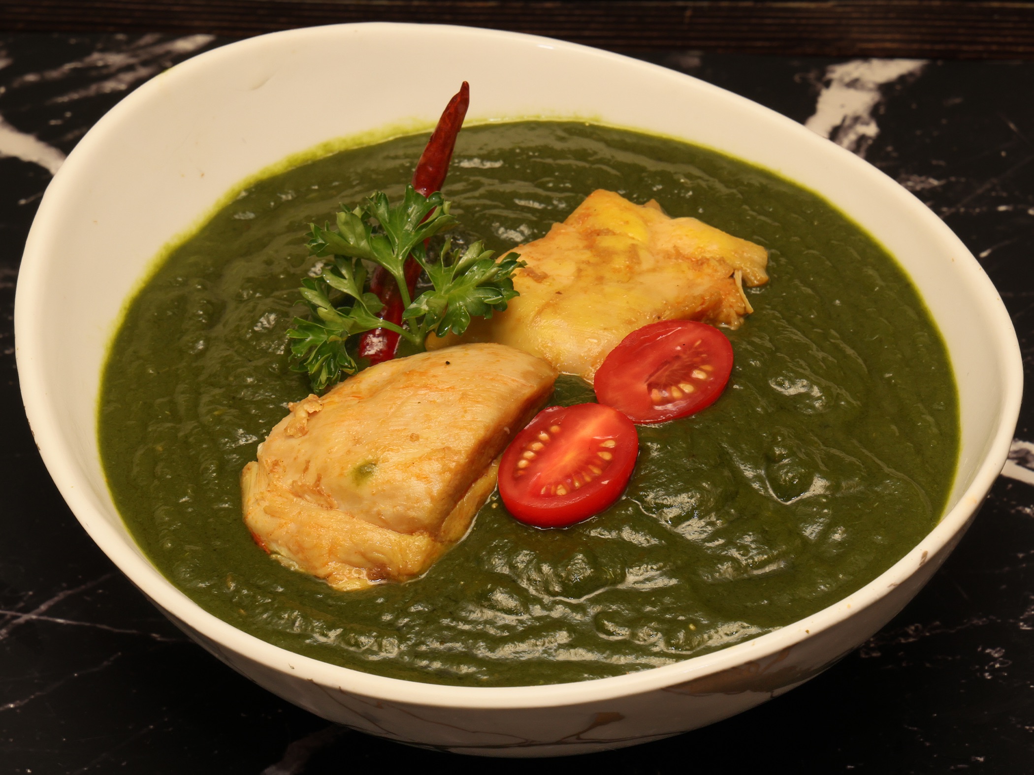 CHICKEN SAAG.