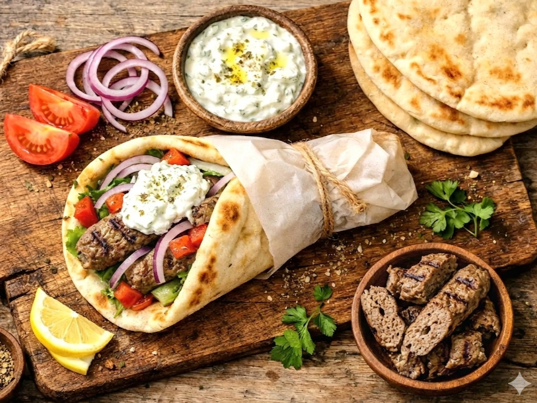 Lamb Koobideh Wrap.