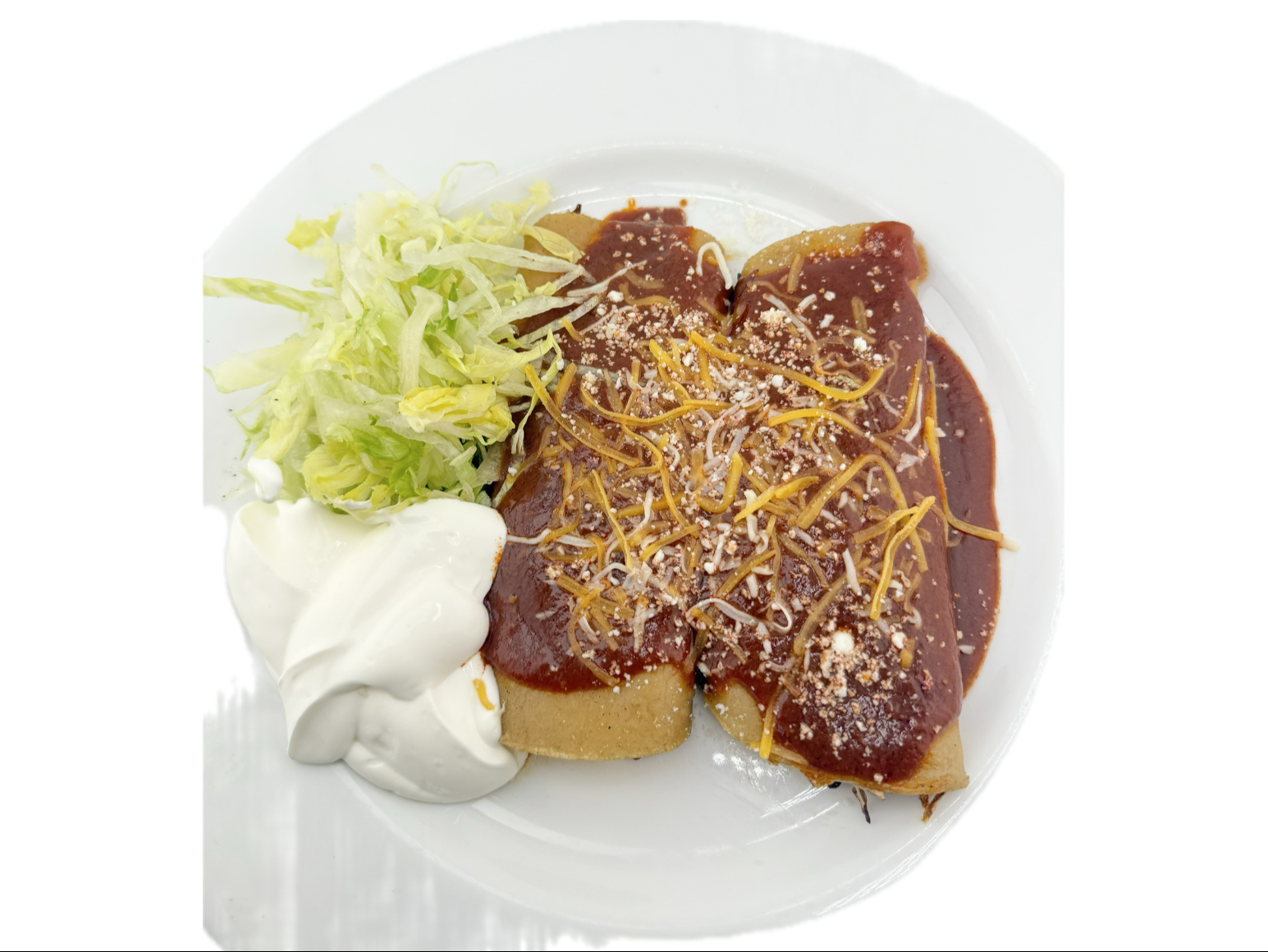 2 Cheese Enchiladas.