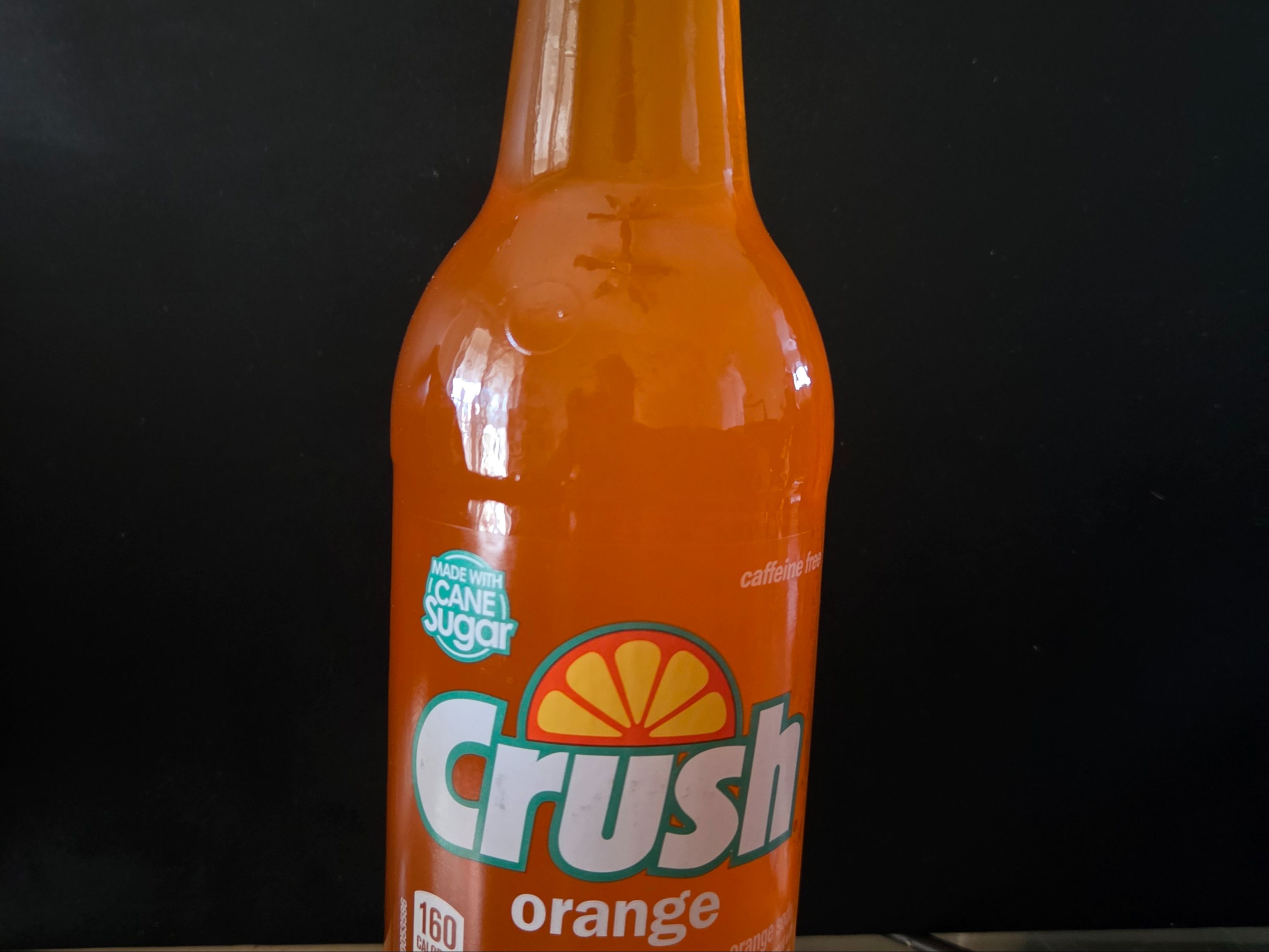 Crush Orange Soda 12oz Glass bottle.