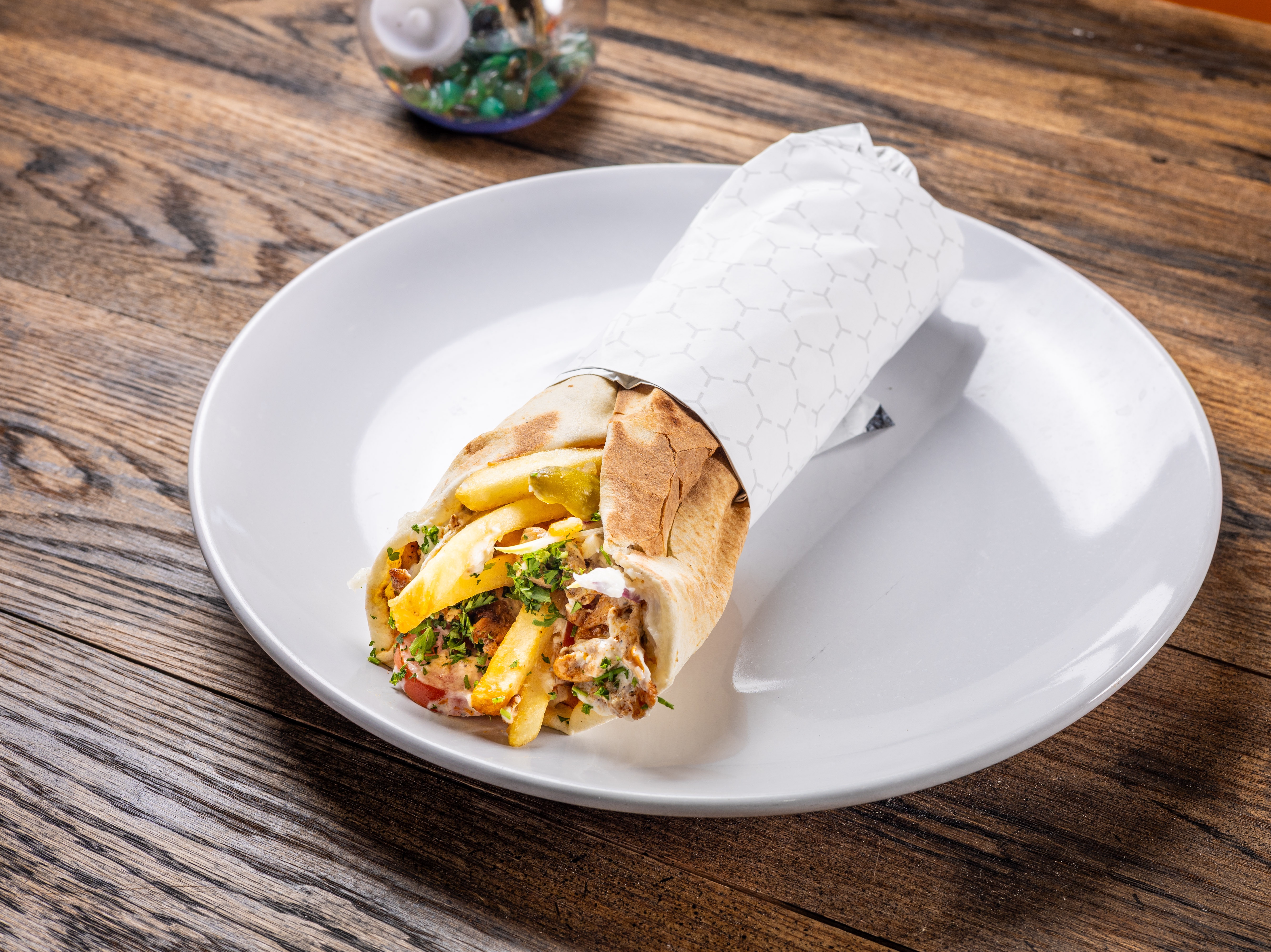 Chicken Shawarma Wrap.