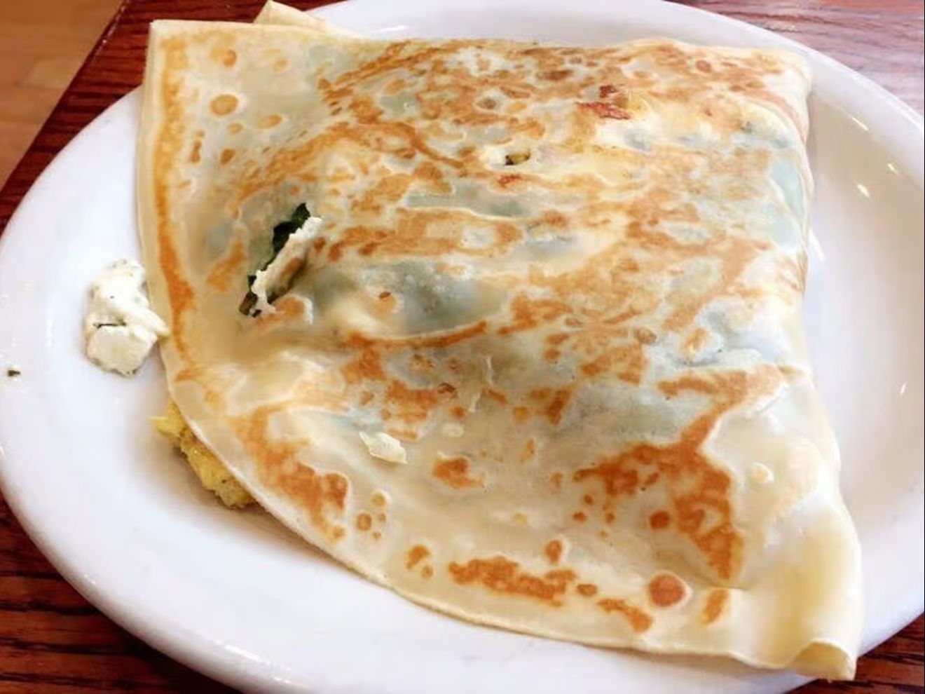 Mediterranean Chicken Crepe.