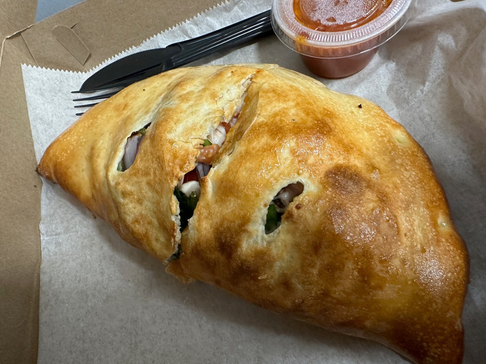 Veggie Lover Calzone (online)