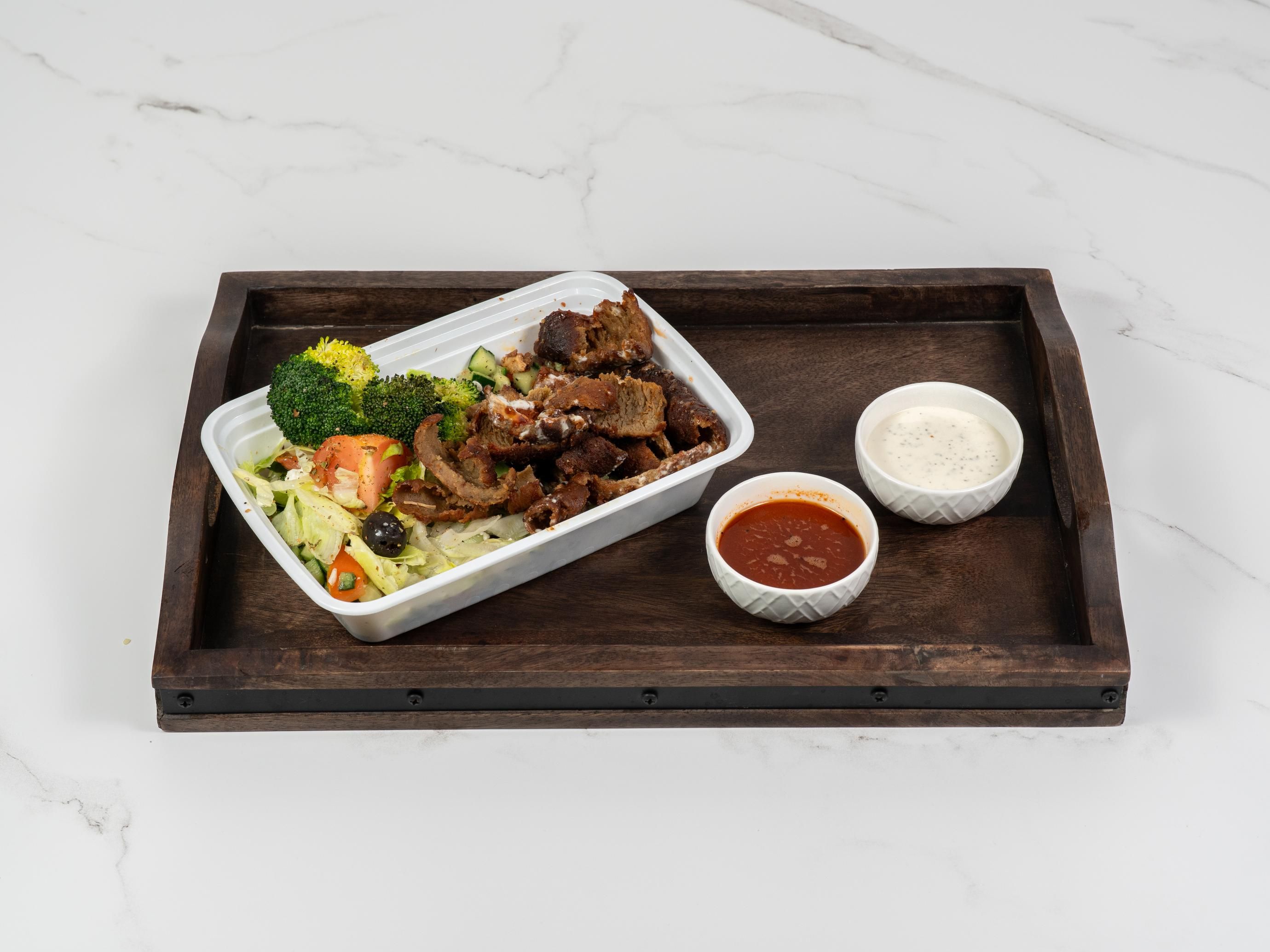 Beef Gyro Salad Bowl.