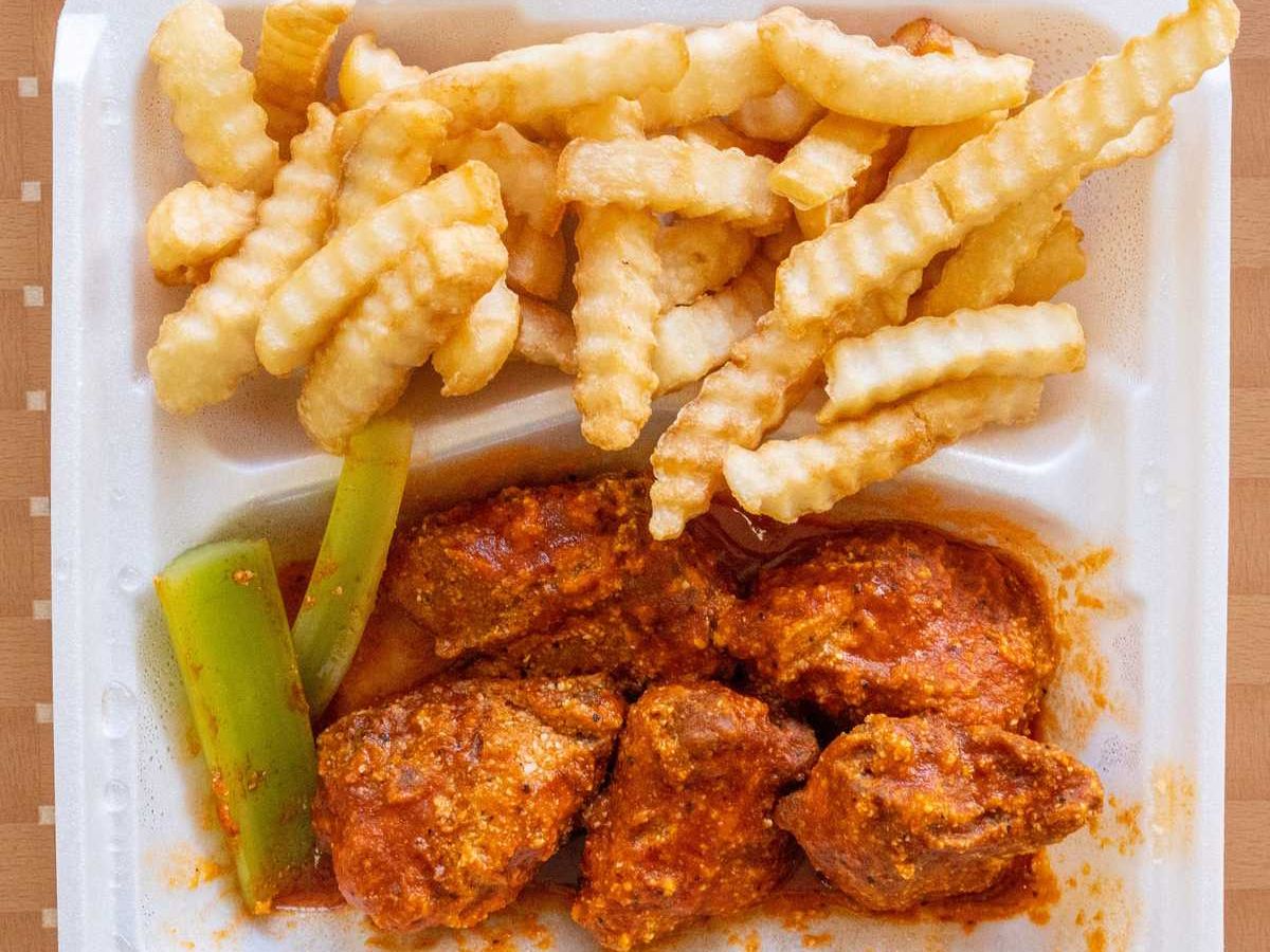 Boneless Hot Wings rice bowl