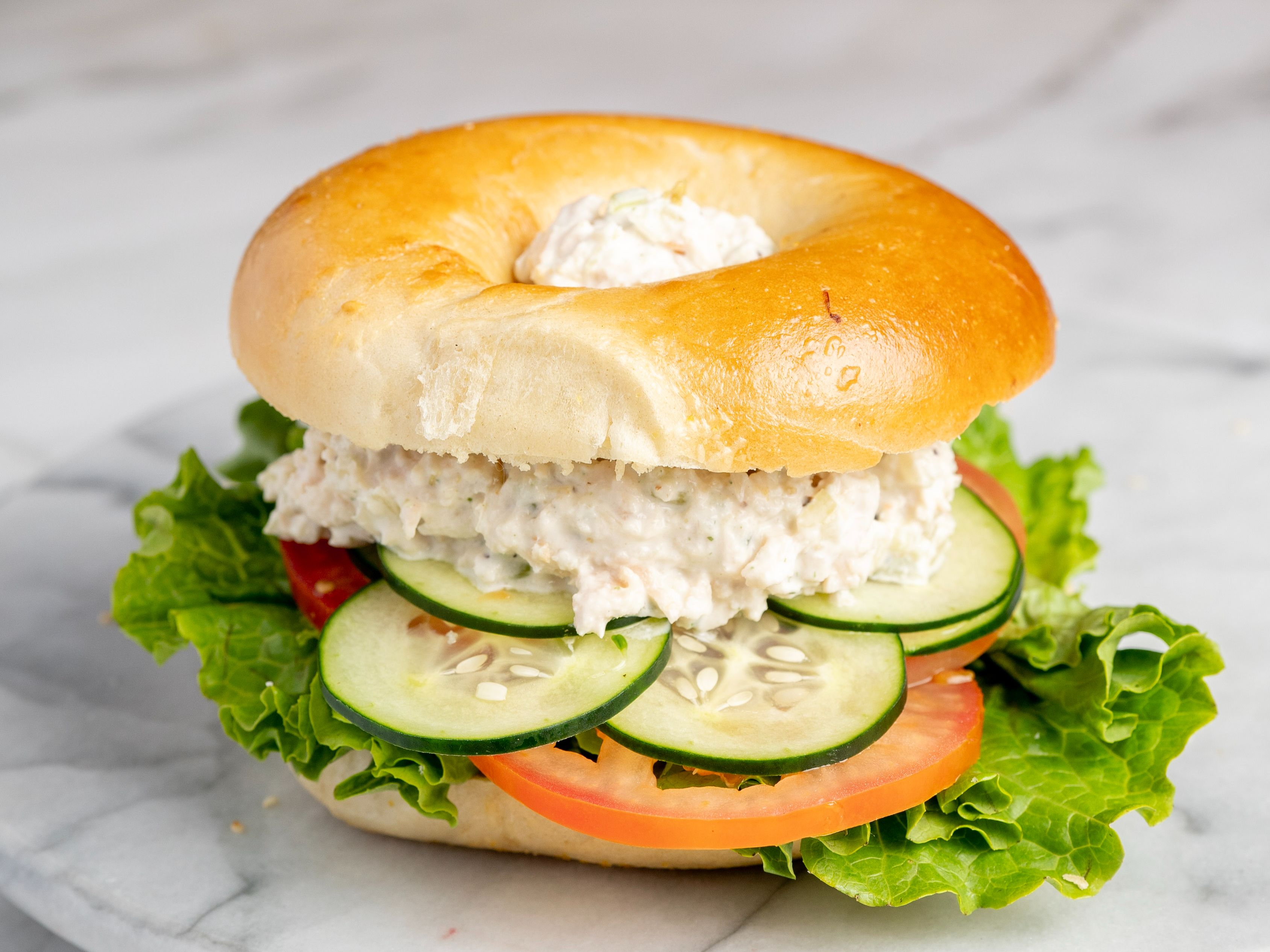 CHICKEN SALAD SANDWICH.