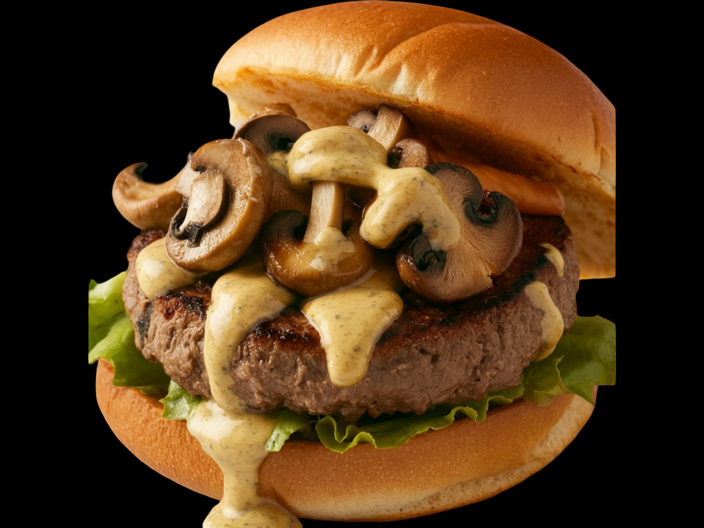 Mushroom Swiss Burger