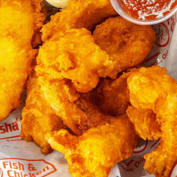 8 Piece Fish + 25 Large Shrimps
