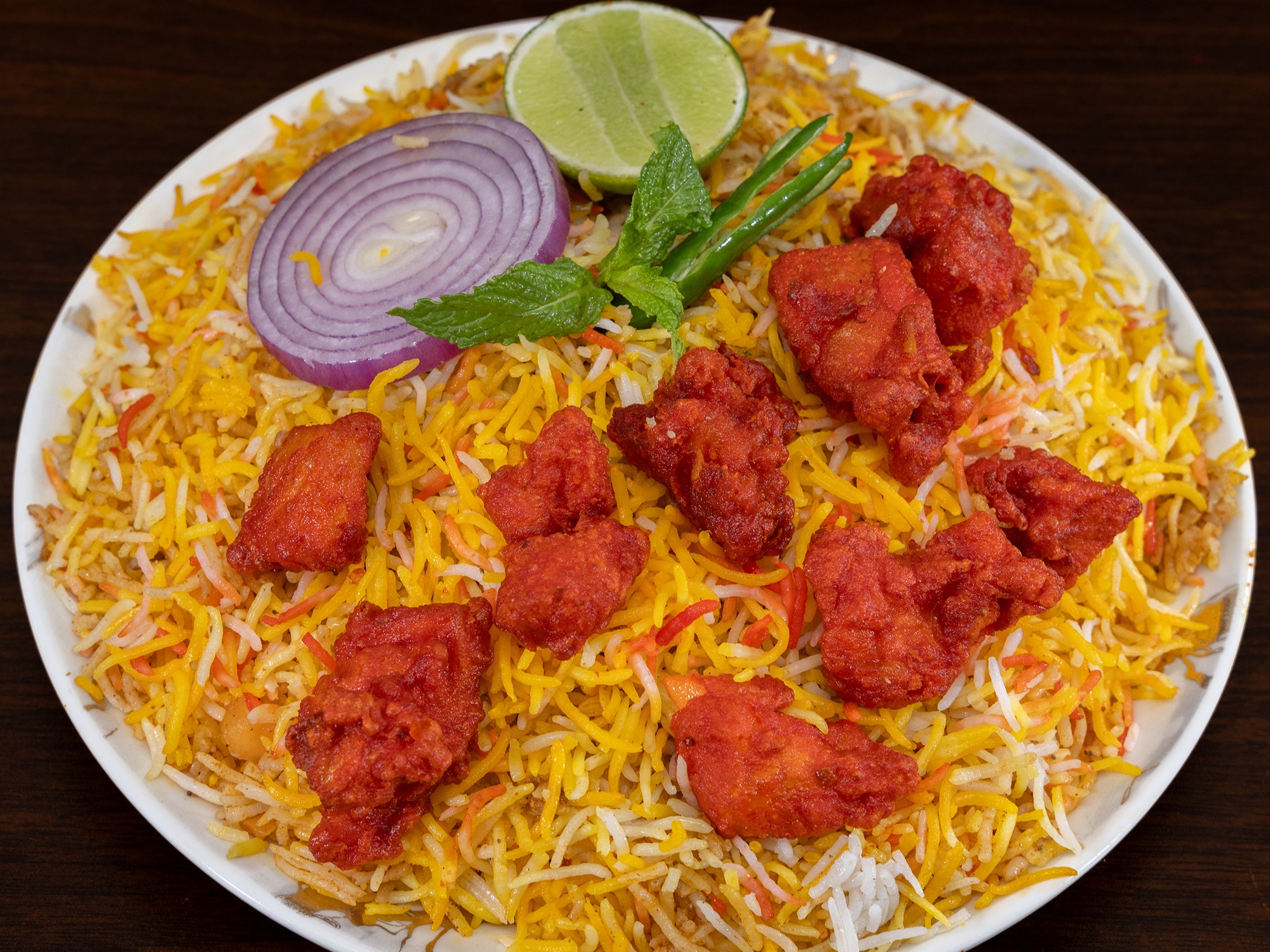 CHICKEN BONELESS BIRYANI.