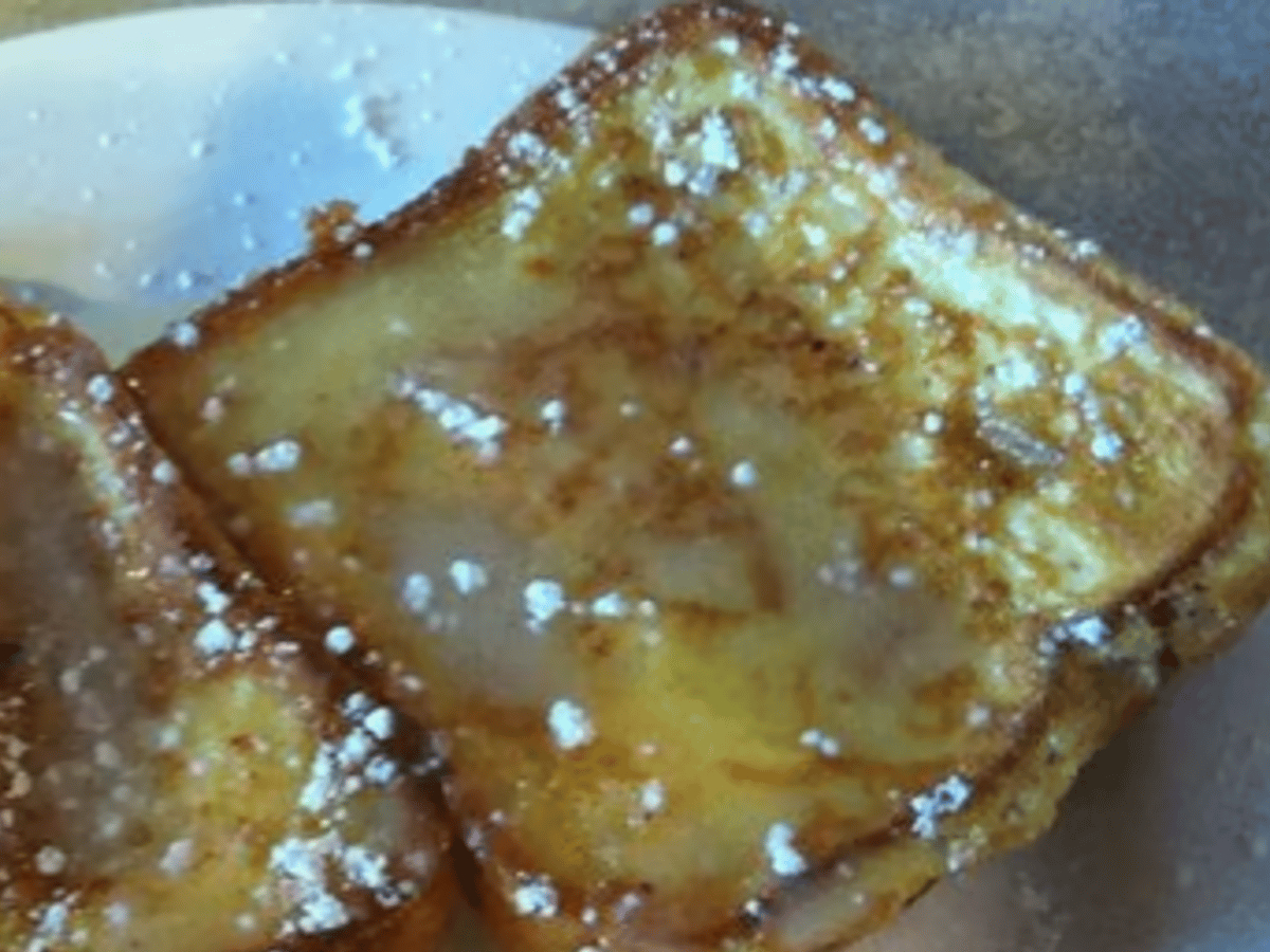 Blueberry Cream Cheese Stuffed French Toast.