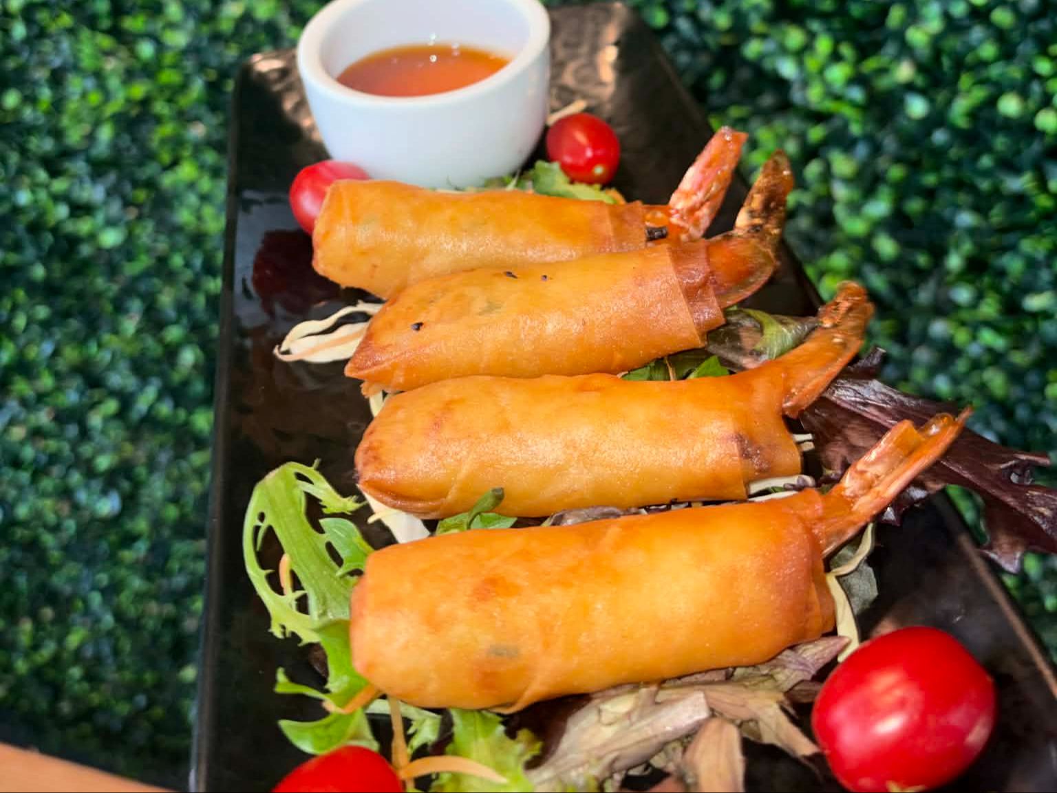 Shrimp in a Blanket.