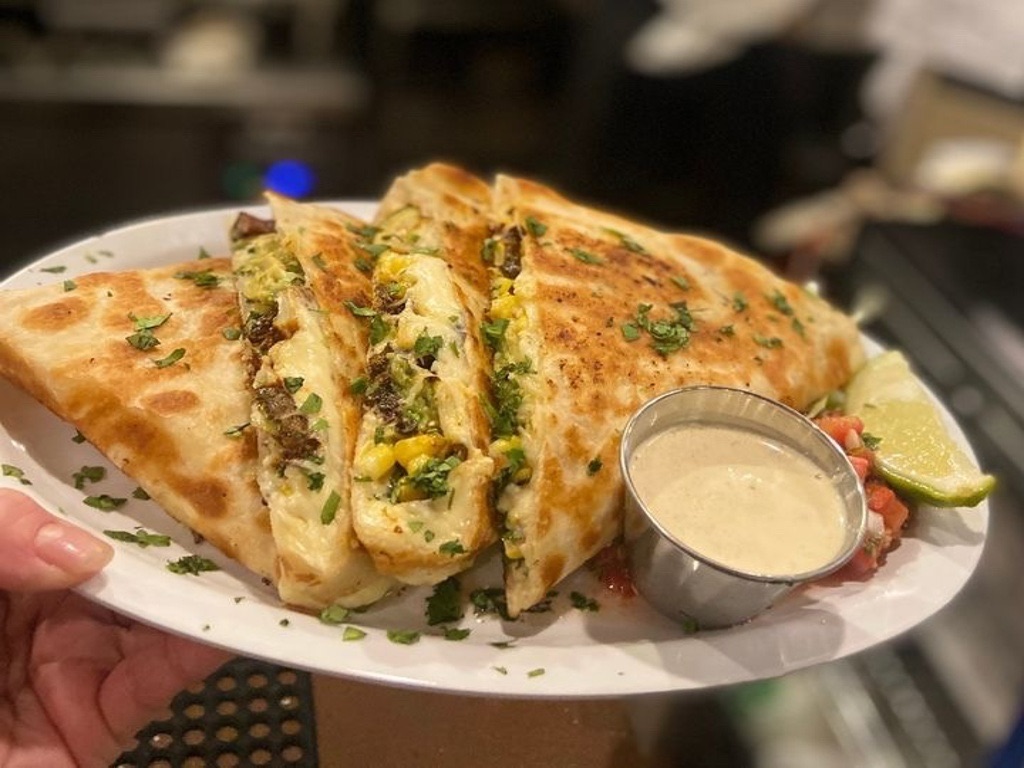 QUESADILLA WITH CORN TORTILLA