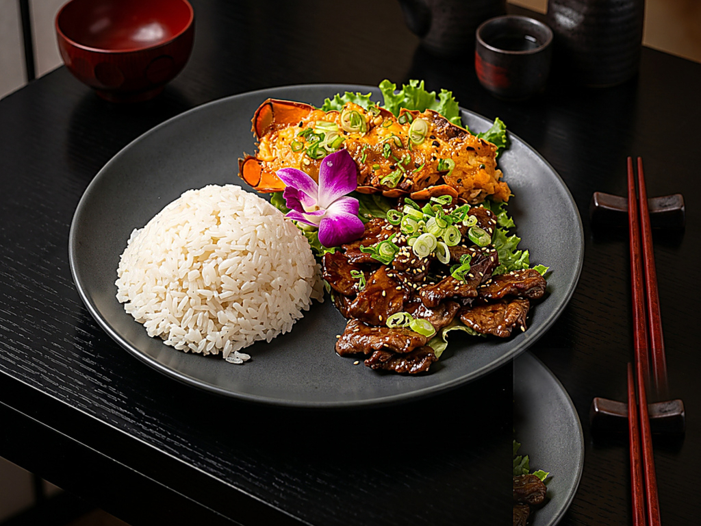 Lobster & Beef.
