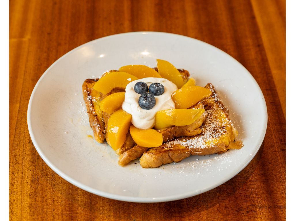 Peaches & Cream French Toast.