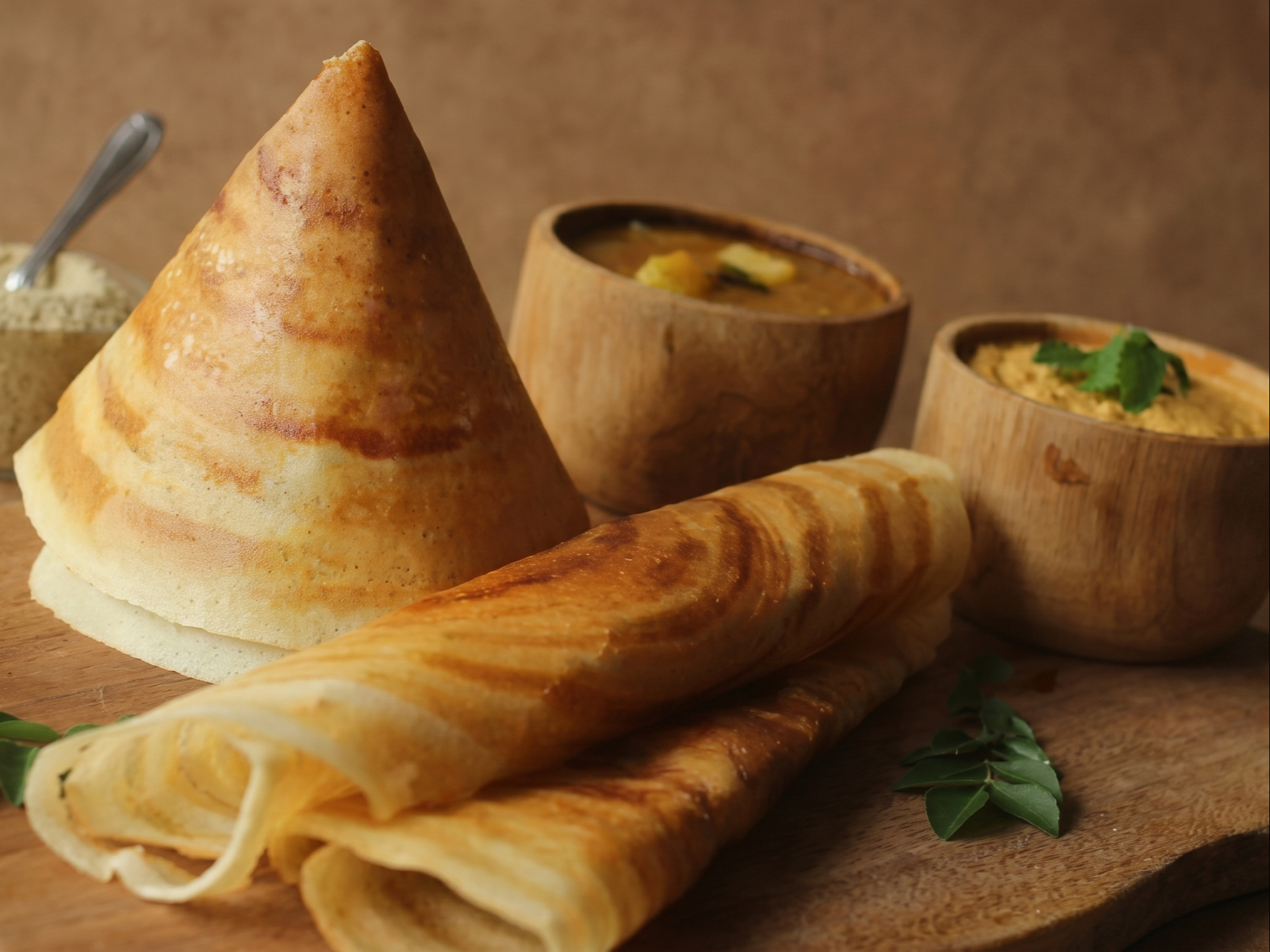 Cheese Pyramid Dosa.