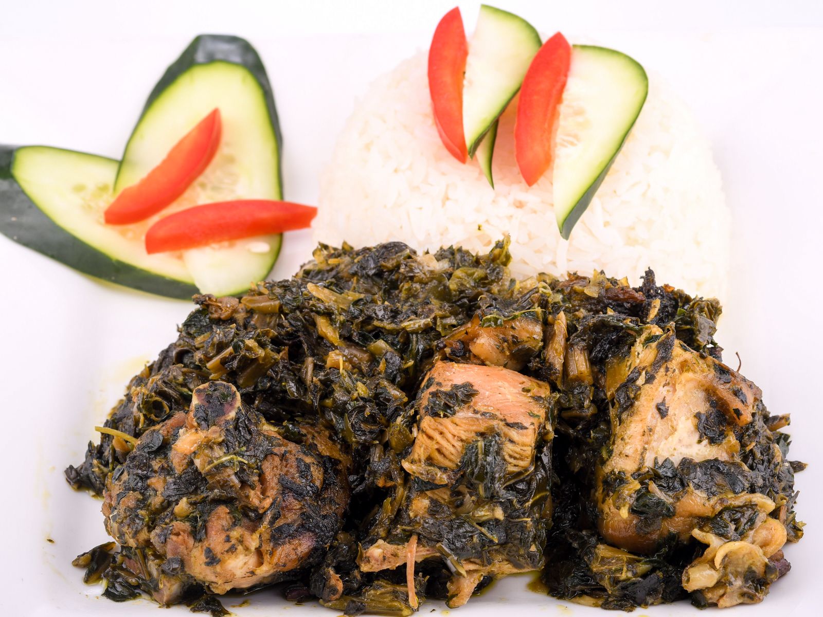 Collard Greens with Rice