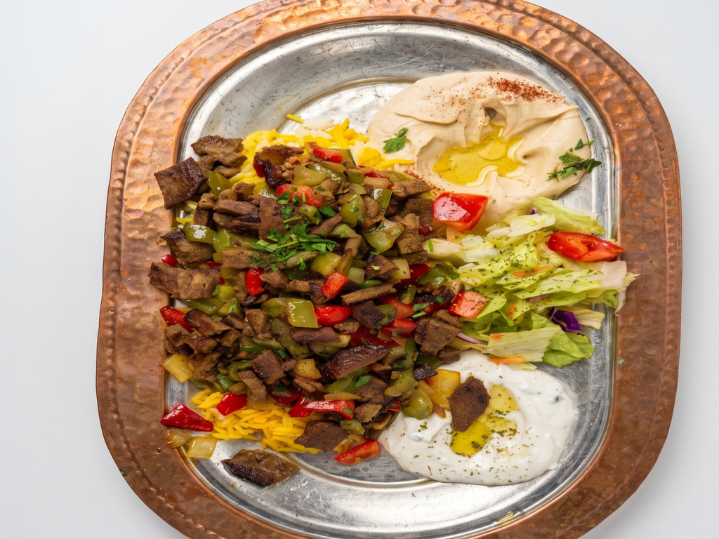 Gyros Over Rice New York Style.
