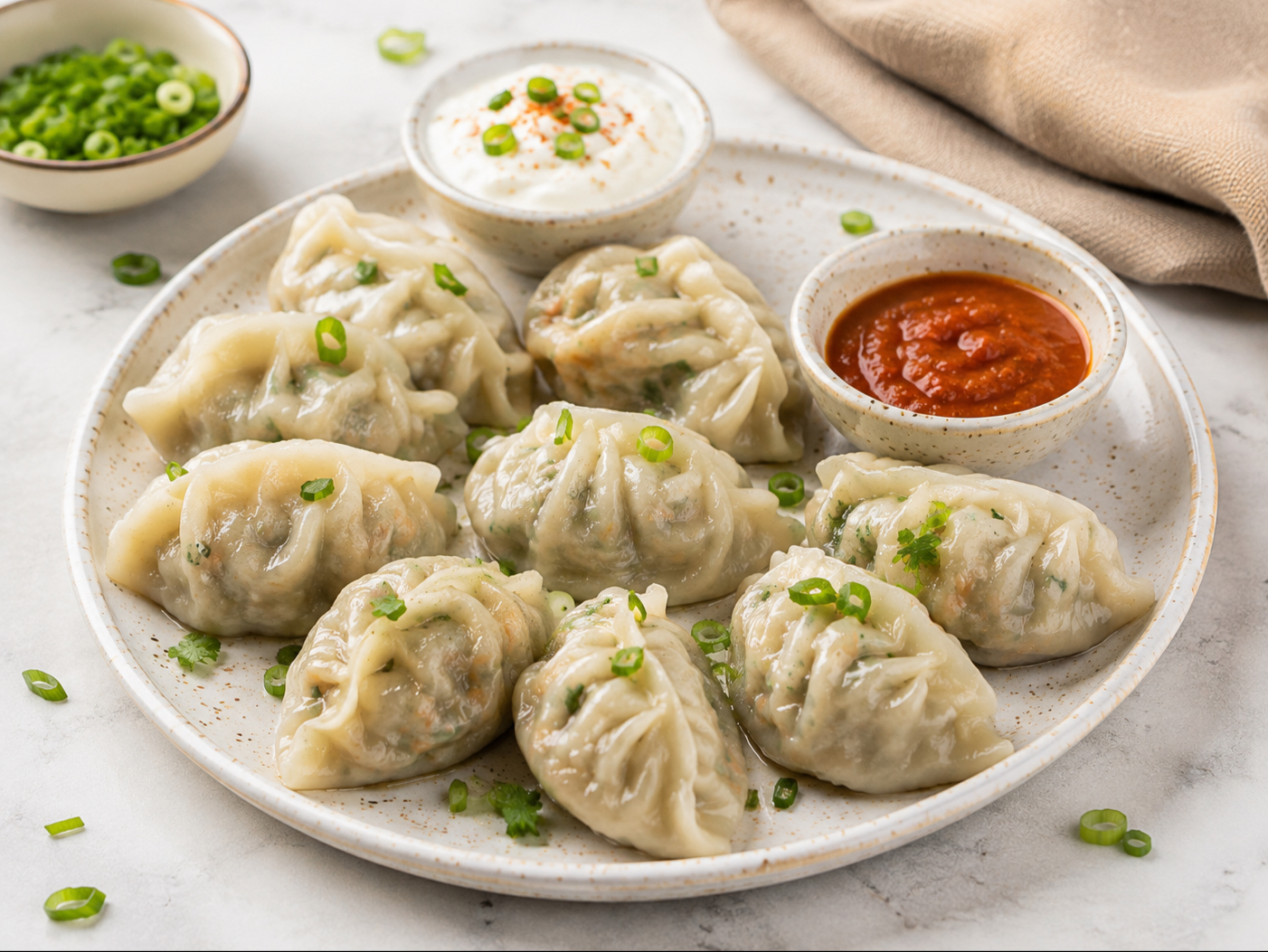 Vegetable Momo.