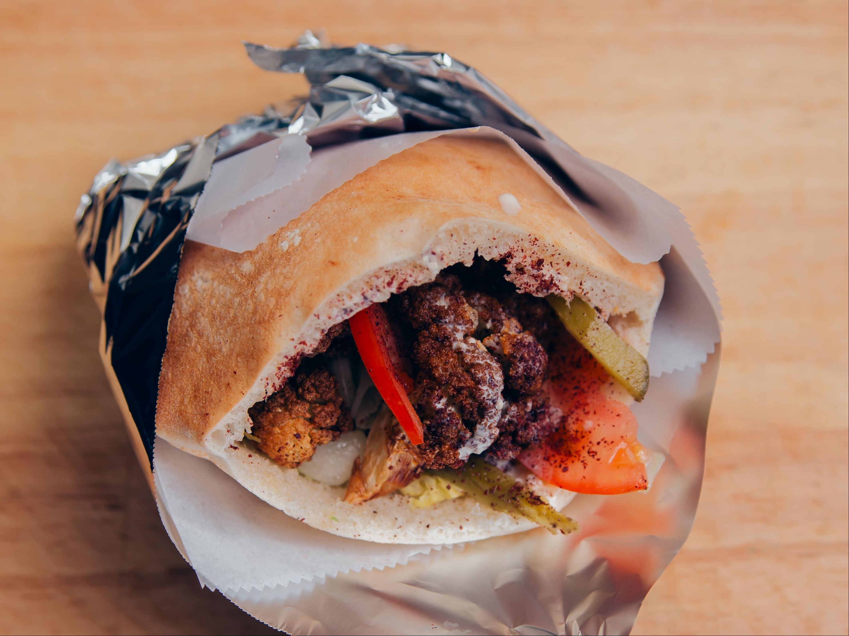 Cauliflower Sandwich.