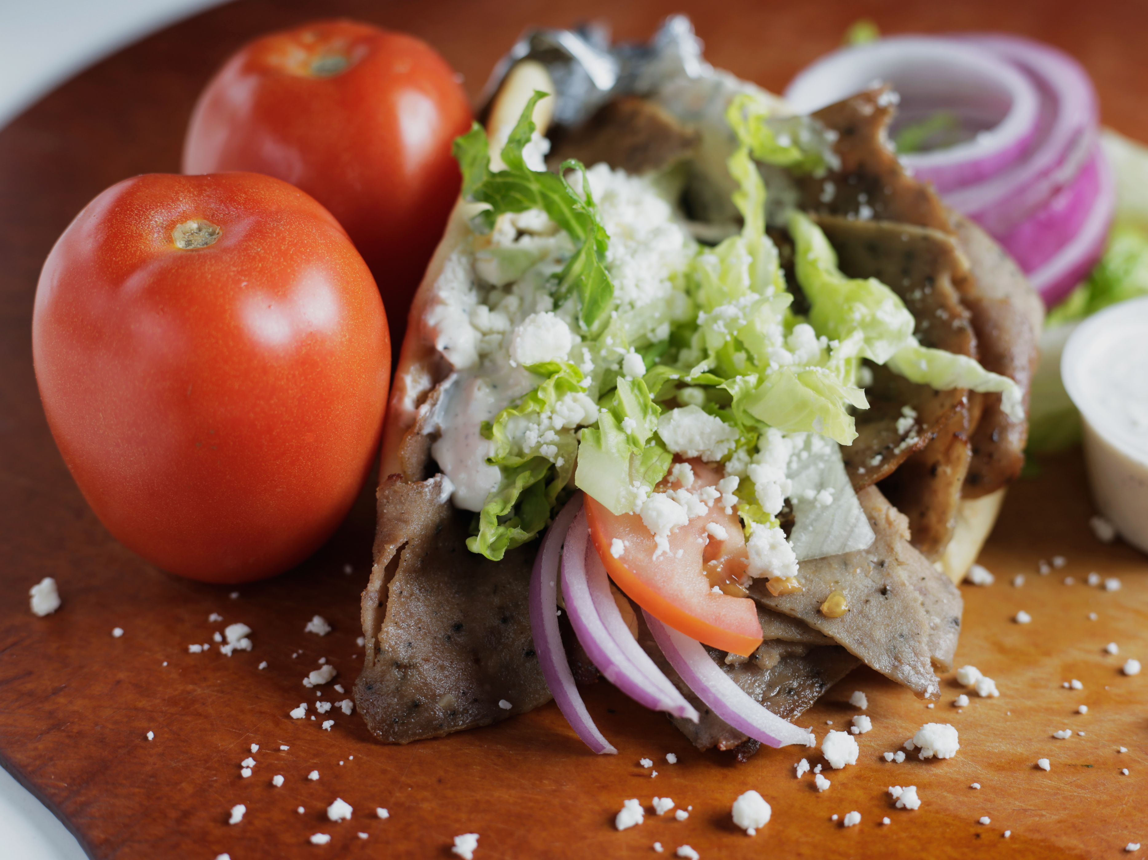 Greek Style Gyros.