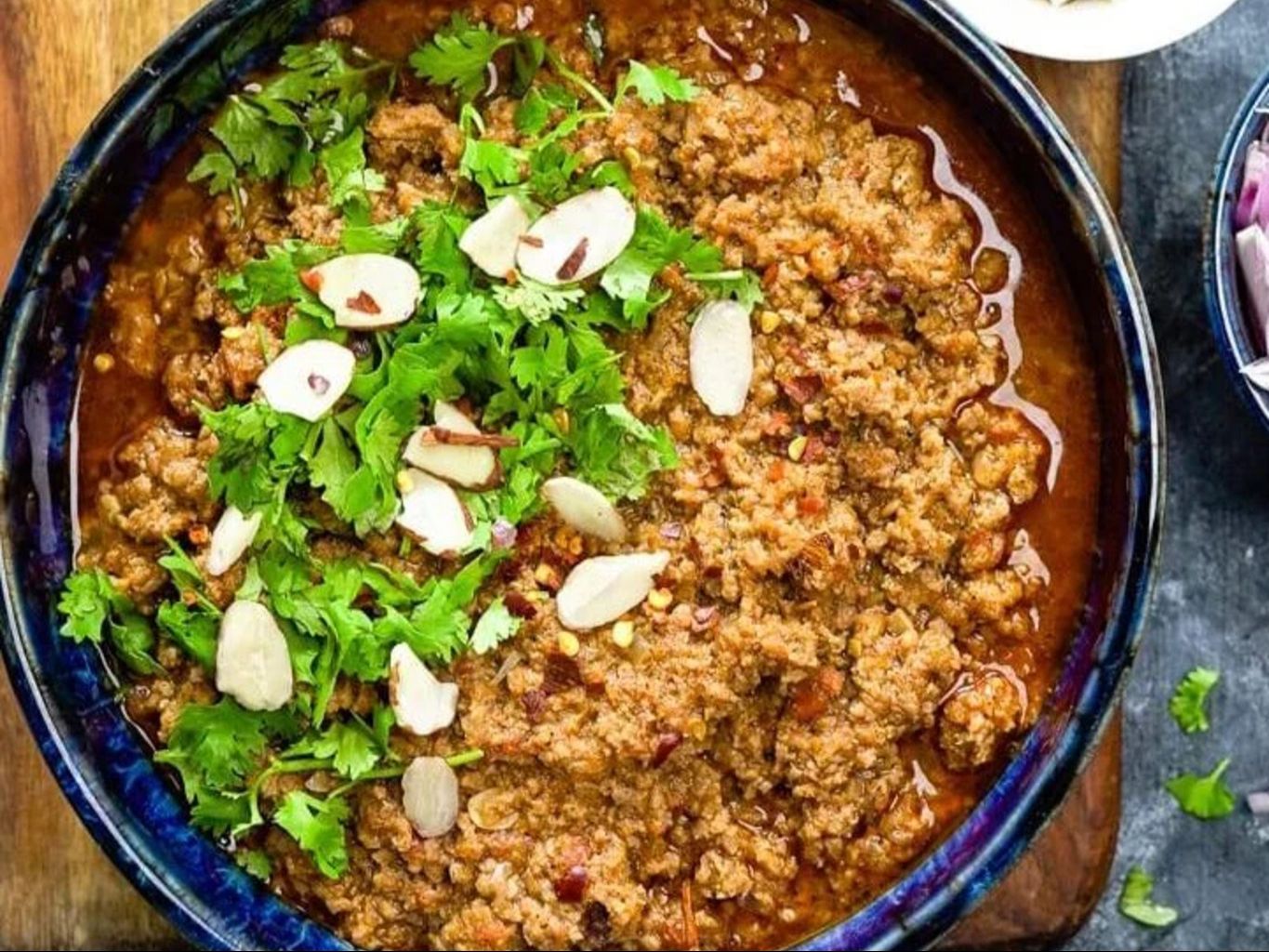Goat Kheema Biryani.