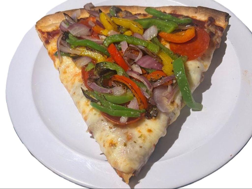 Pizza Slice 2+ Toppings.