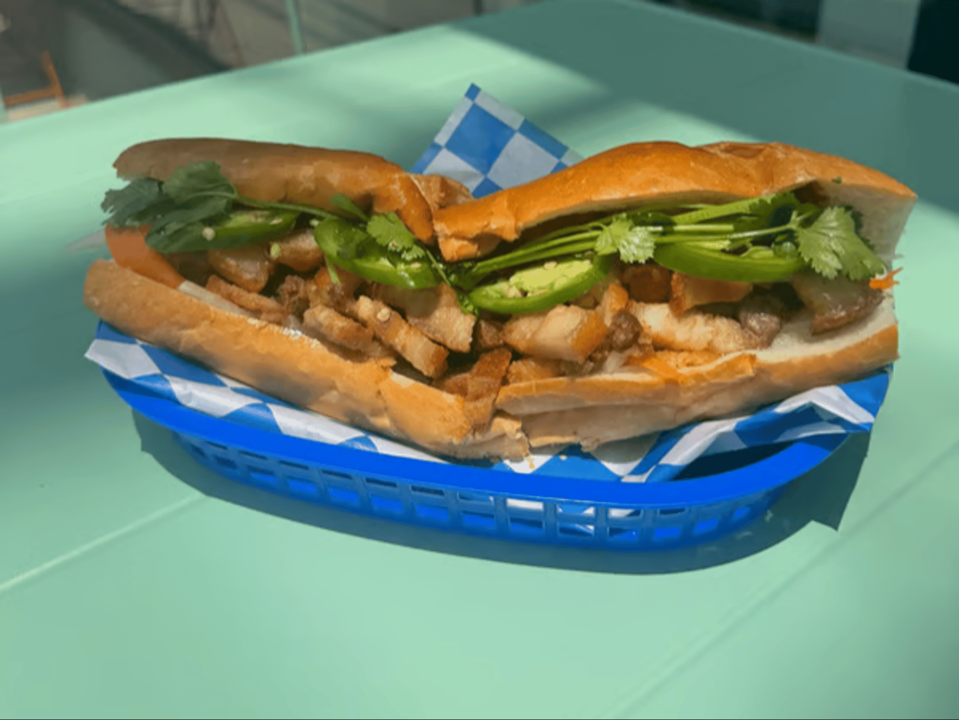 Crispy Pork Belly Banh Mi