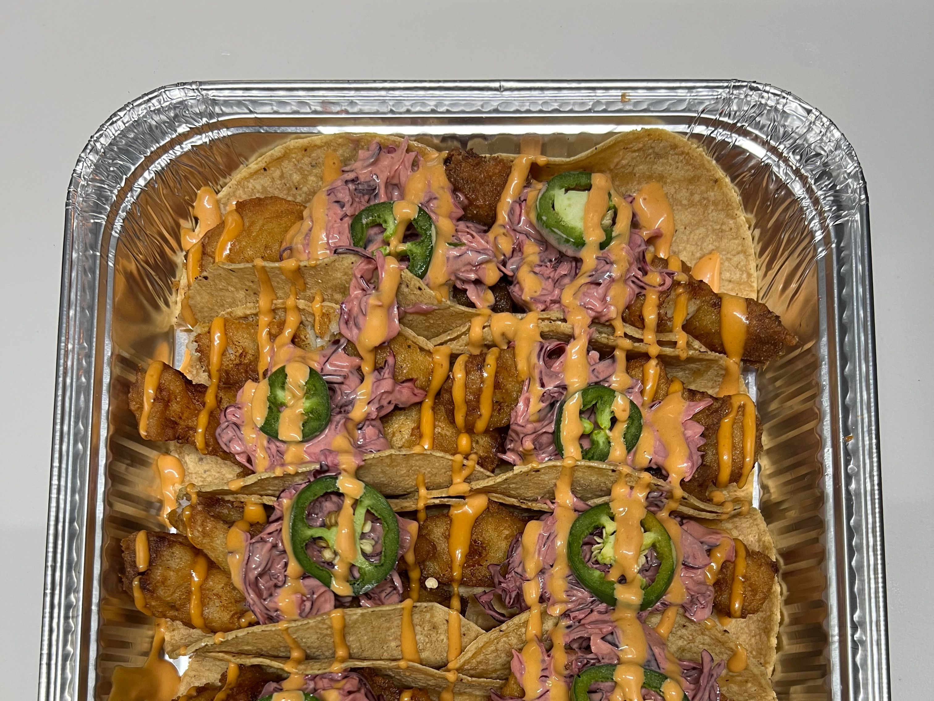 Baja Cod Party Pack 20 Tacos.