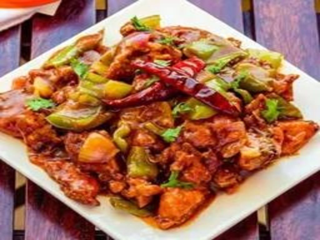 Sweet chilli chicken.