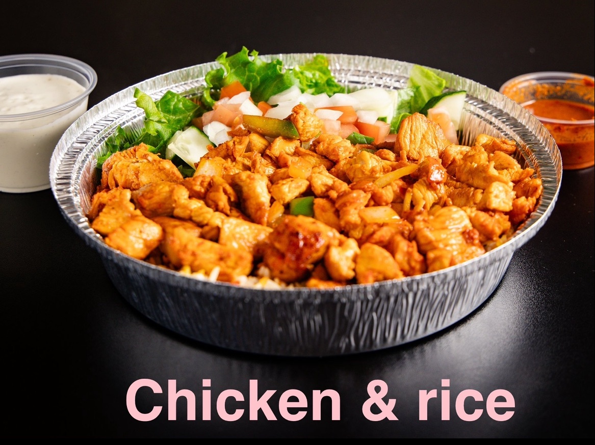 Kids Chicken Over Rice.