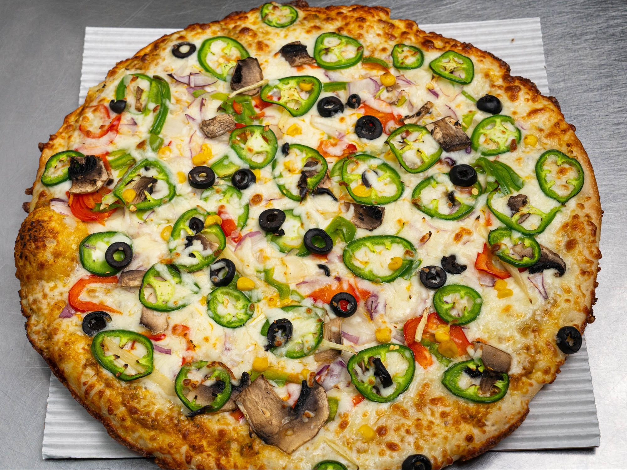 Bullet Pizza (Veg) (Spicy).