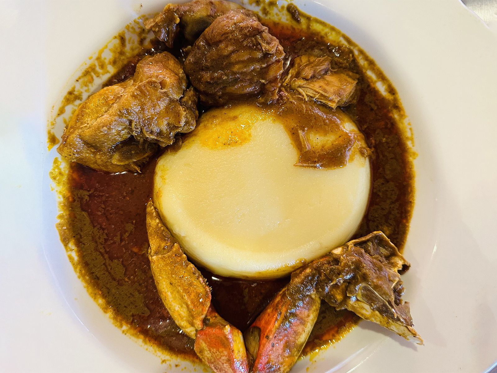 Palm Butter Served with Fufu