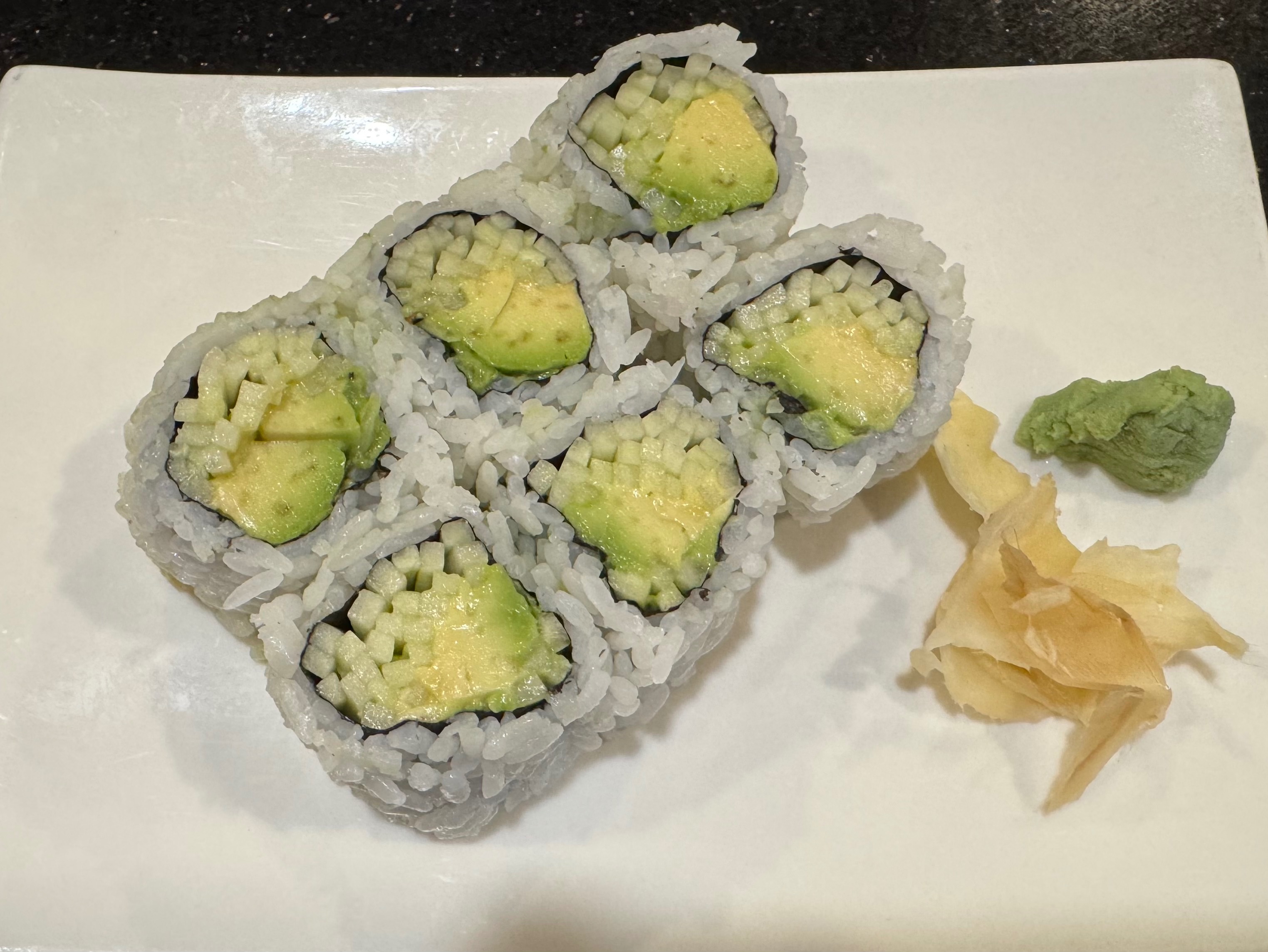 Avocado Cucumber Roll.