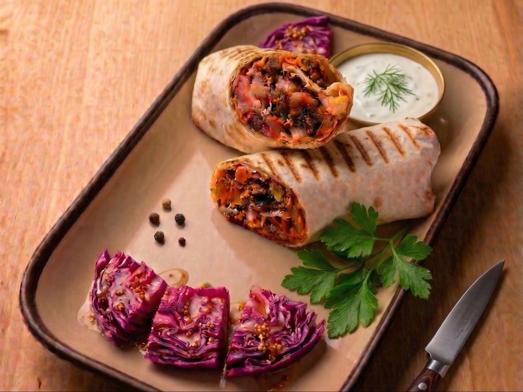Mix Lamb & Chicken Shawarma.