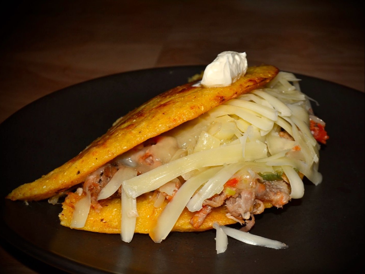 Pork Cachapa / Cachapa de Pernil.