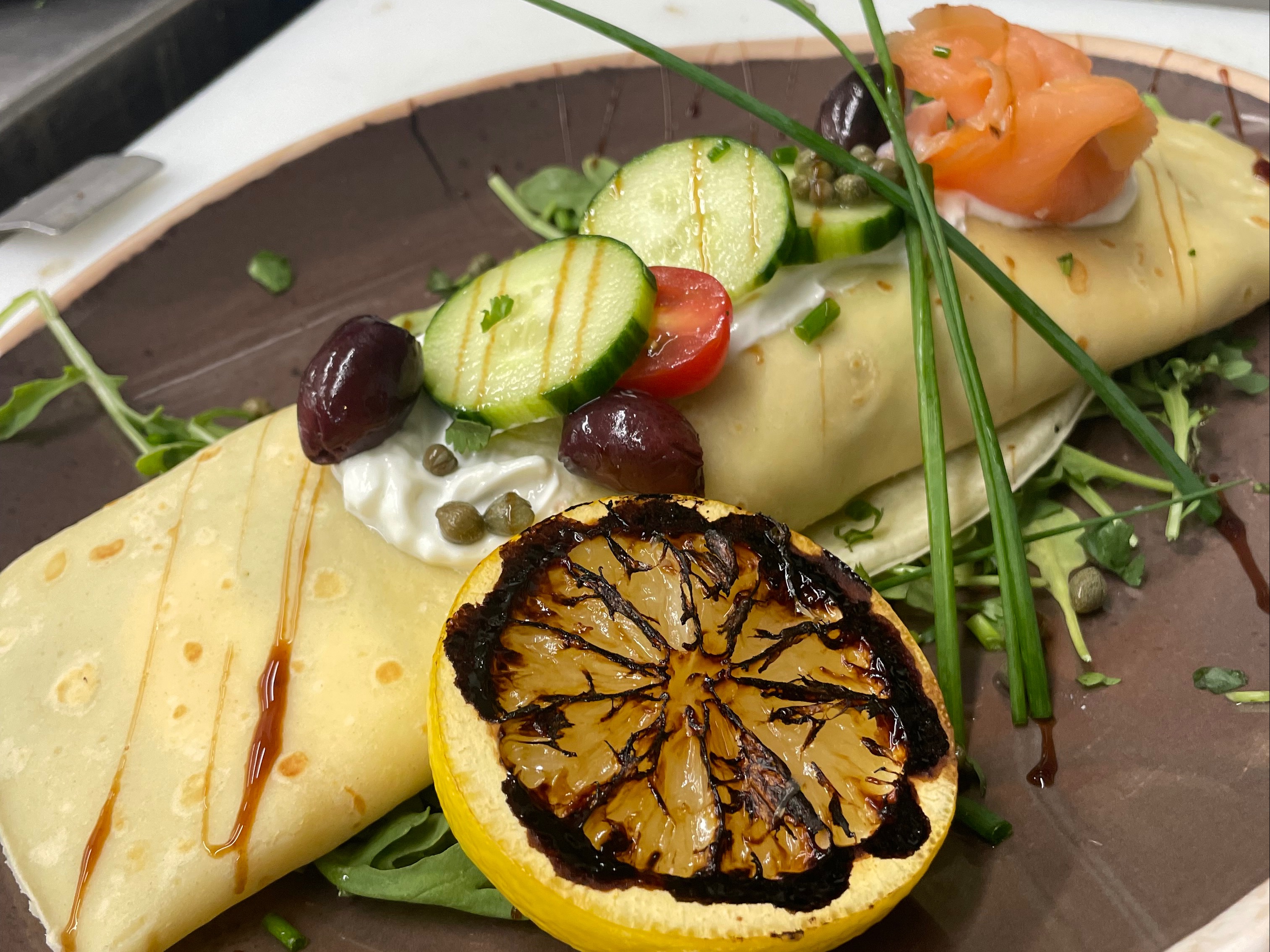 Smoked Salmon Crepe