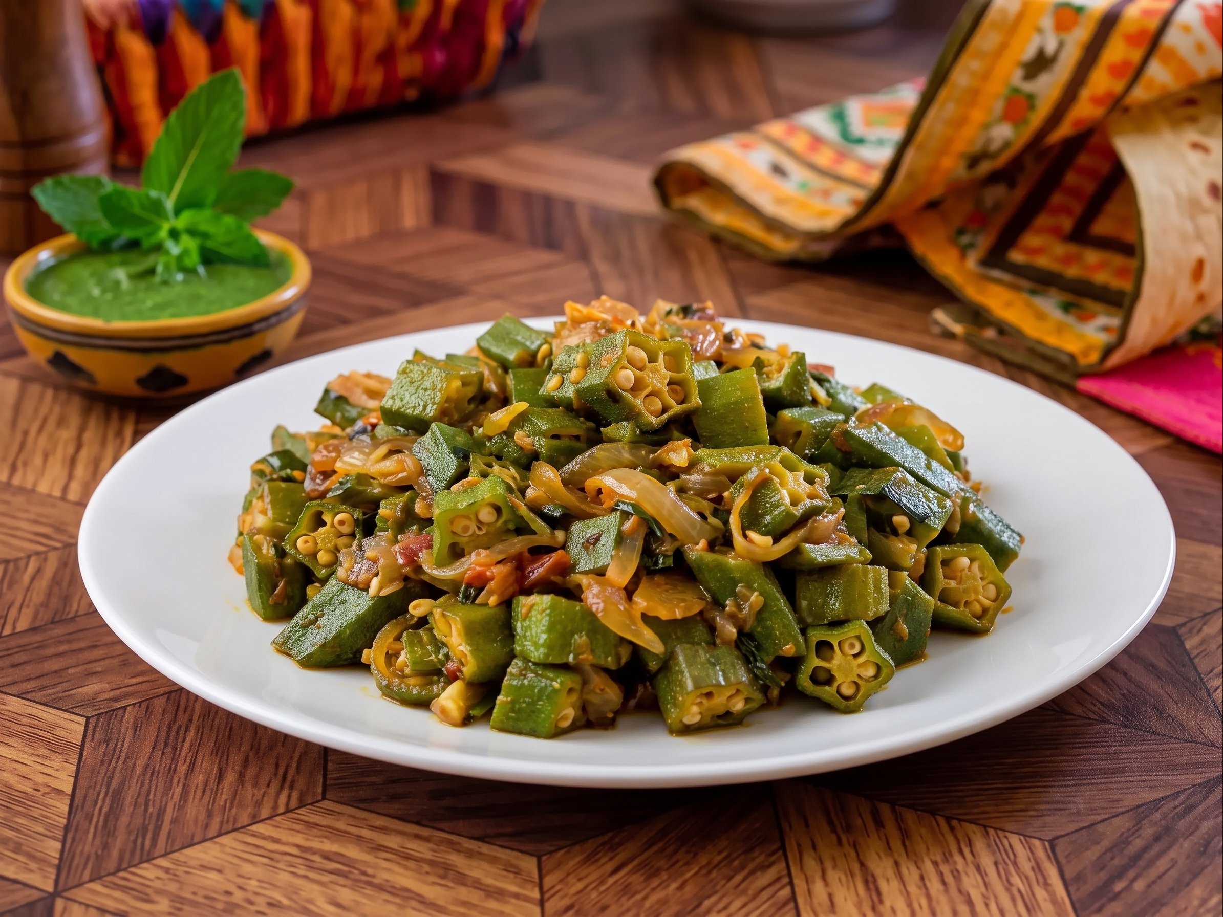 Okra Sabzi.