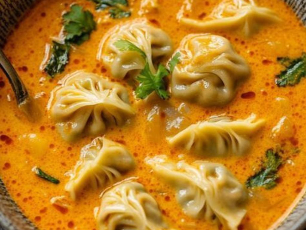 Jhol Chicken Momos.