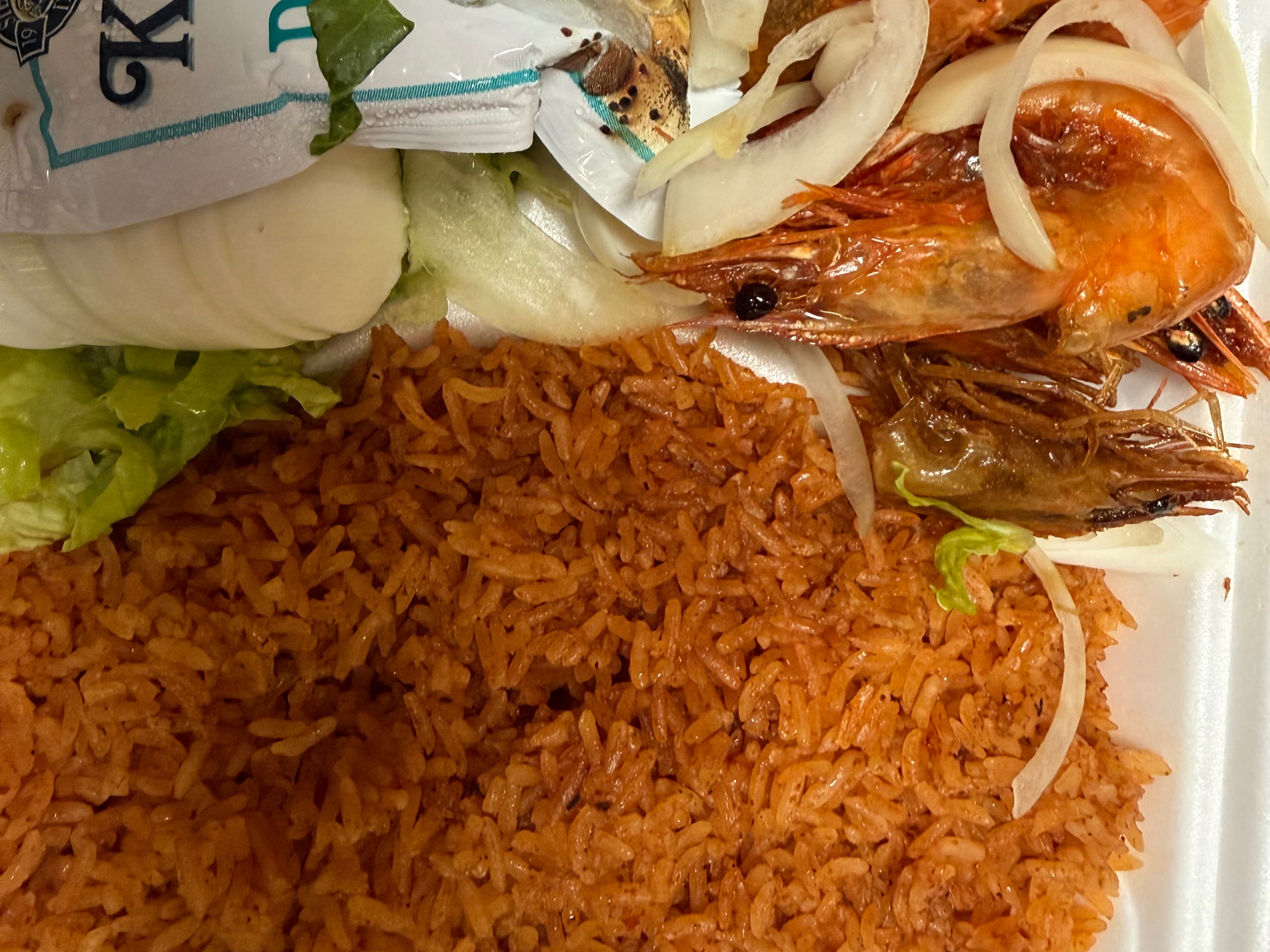 Jollof w/ Shrimp.