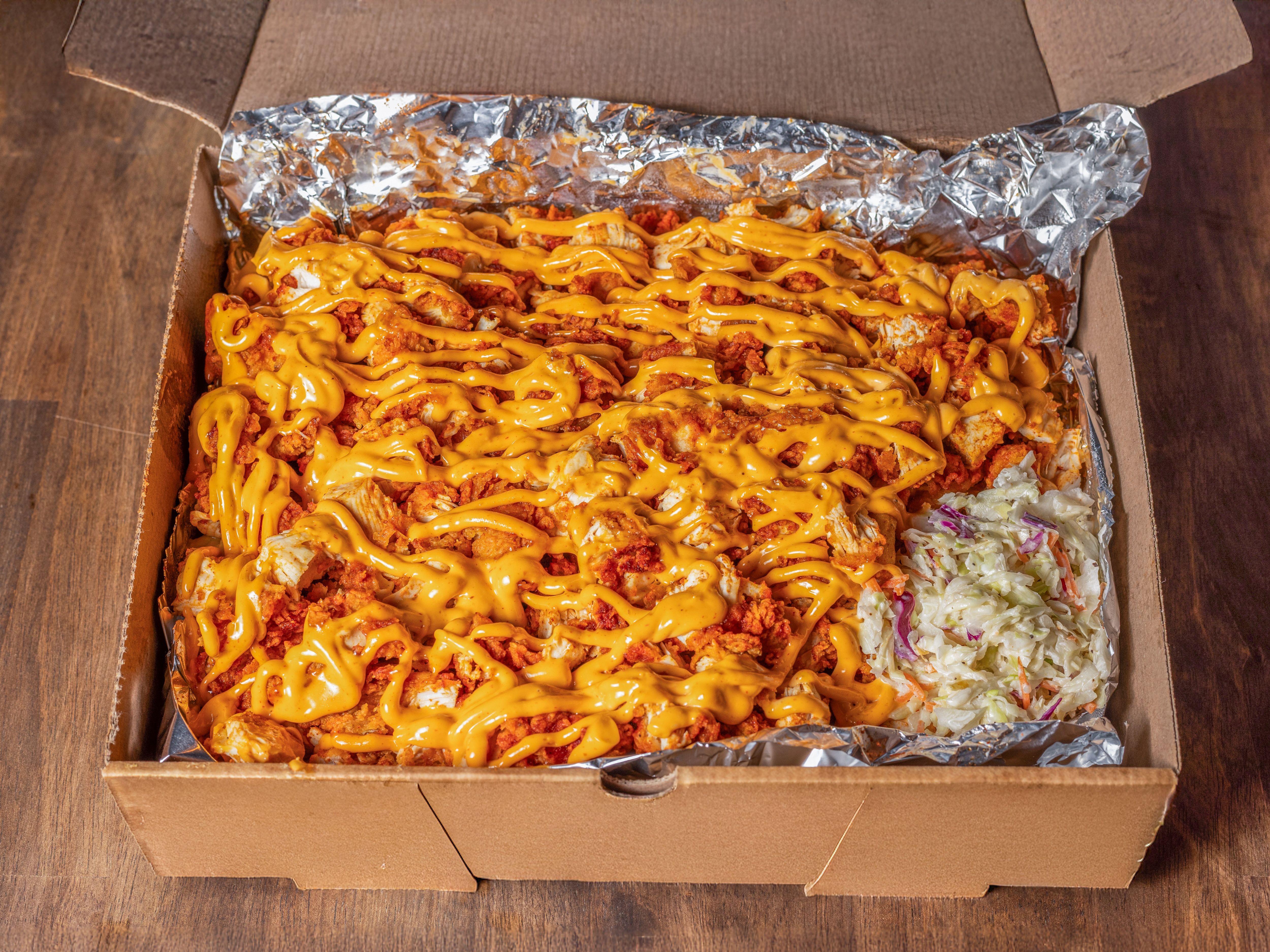 Mac N Cheese Family Box (Tray of Loaded Mac N Fries).