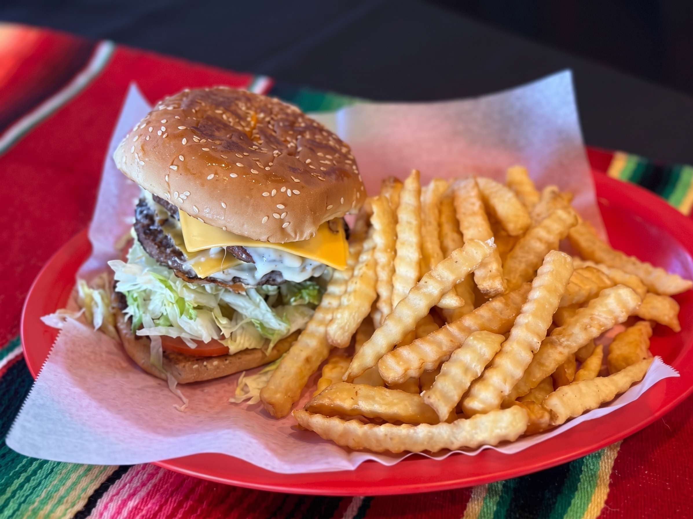 #B Double Cheeseburger.