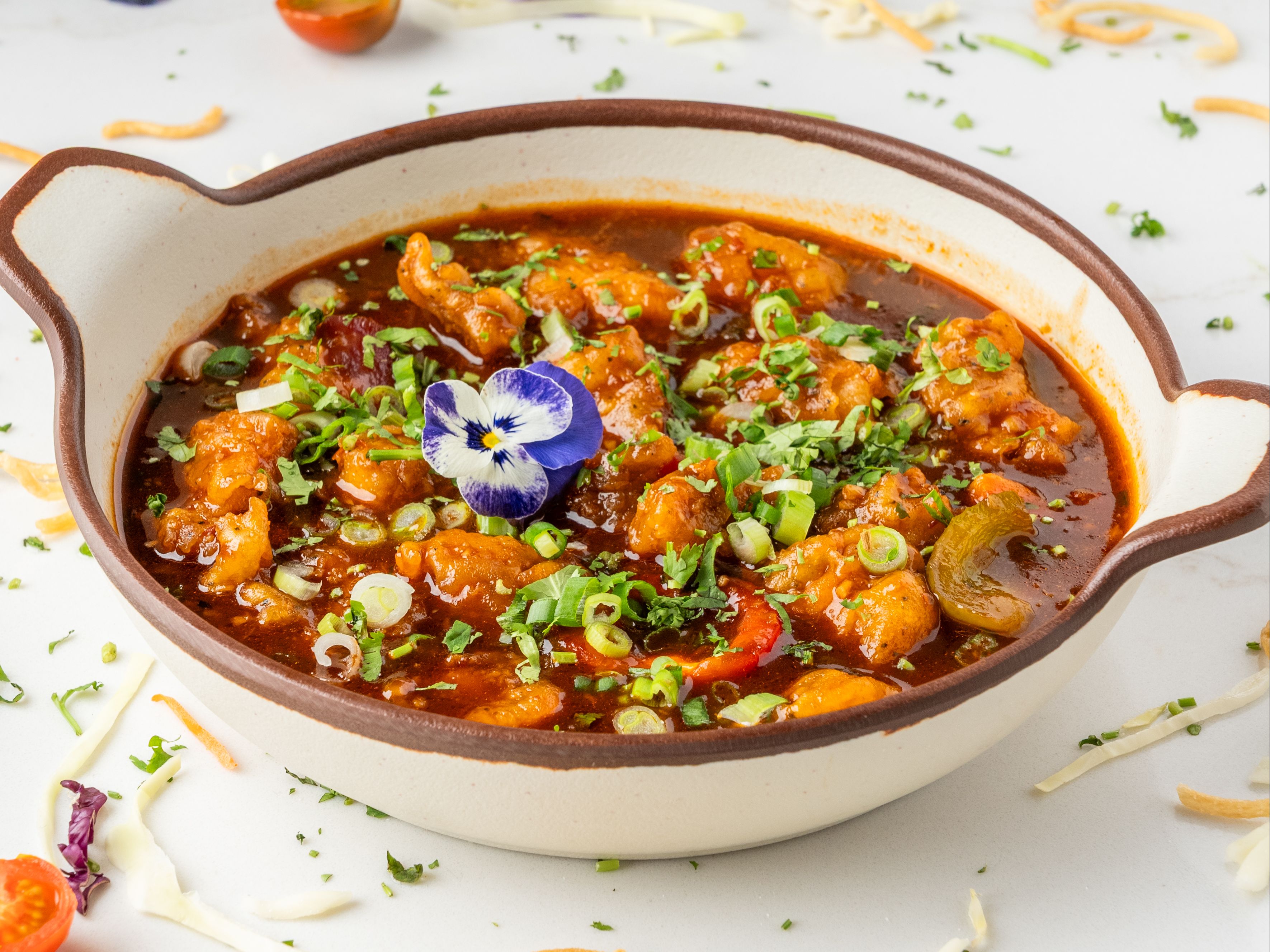 Chili Chicken W/ Gravy.