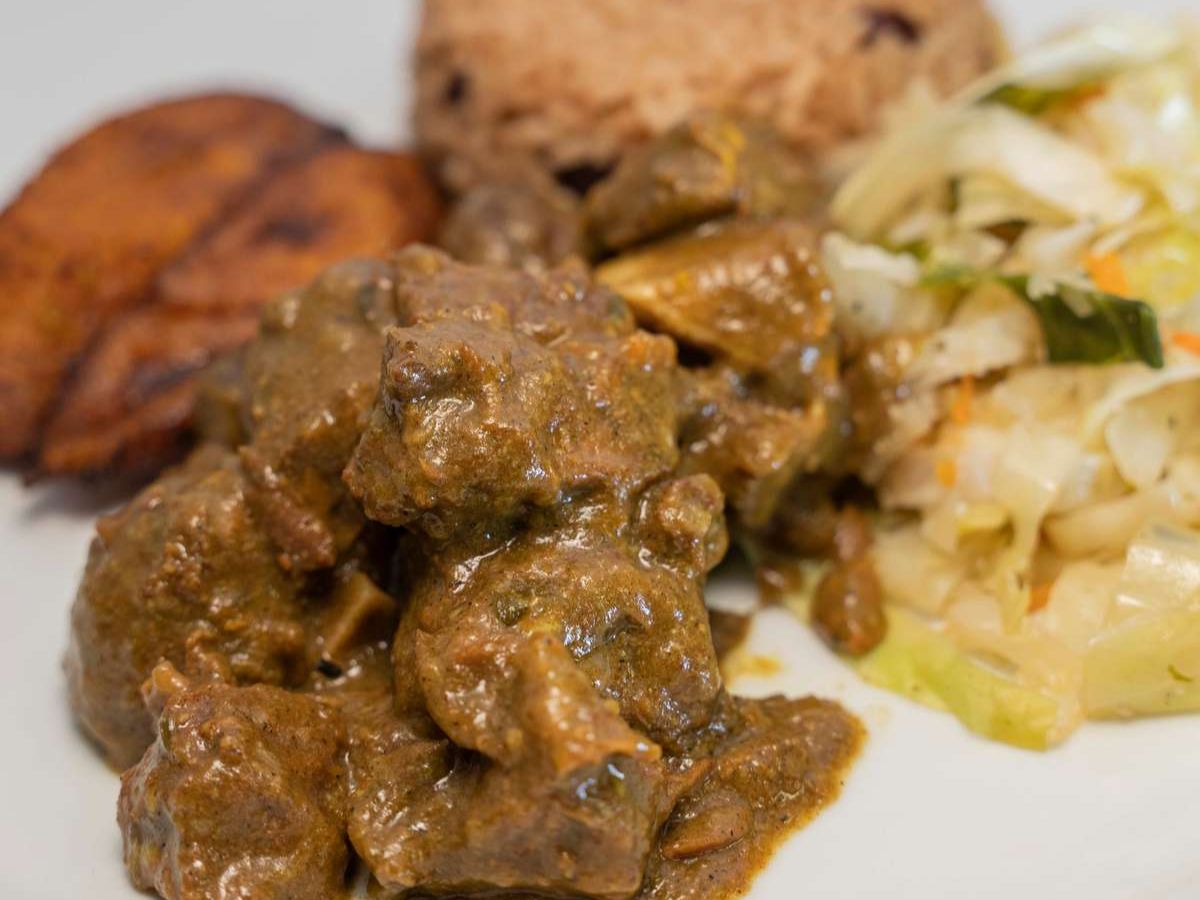 Large Curry Goat.