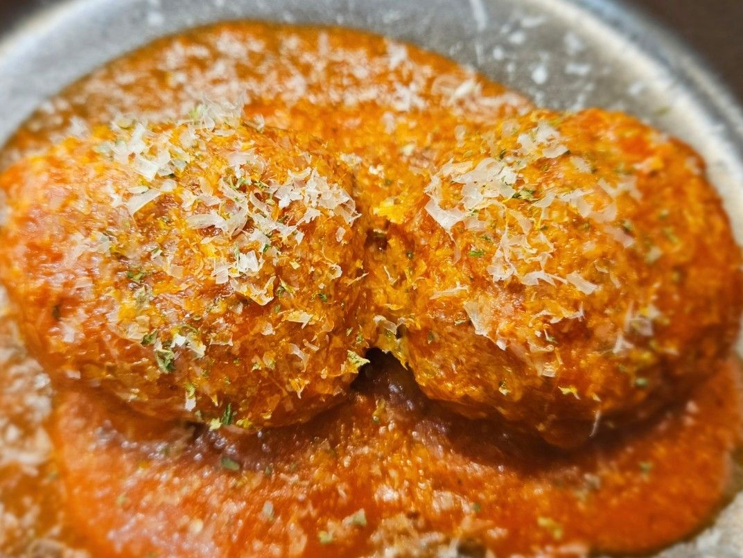 2 Meatballs w/ Fresh  Parmesan cheese