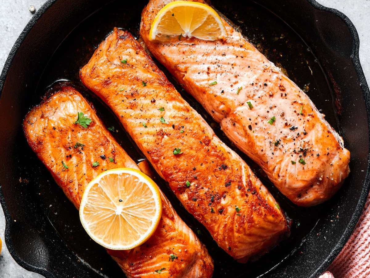 Grilled Salmon.