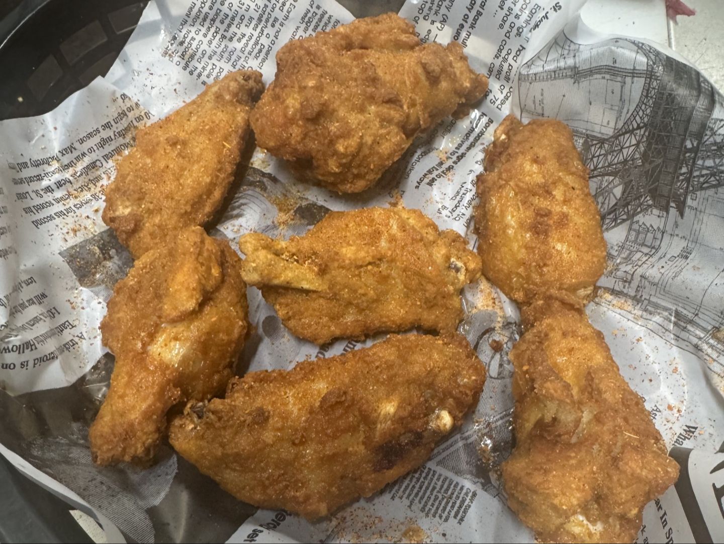 Breaded Chicken Wings (12 Pc).