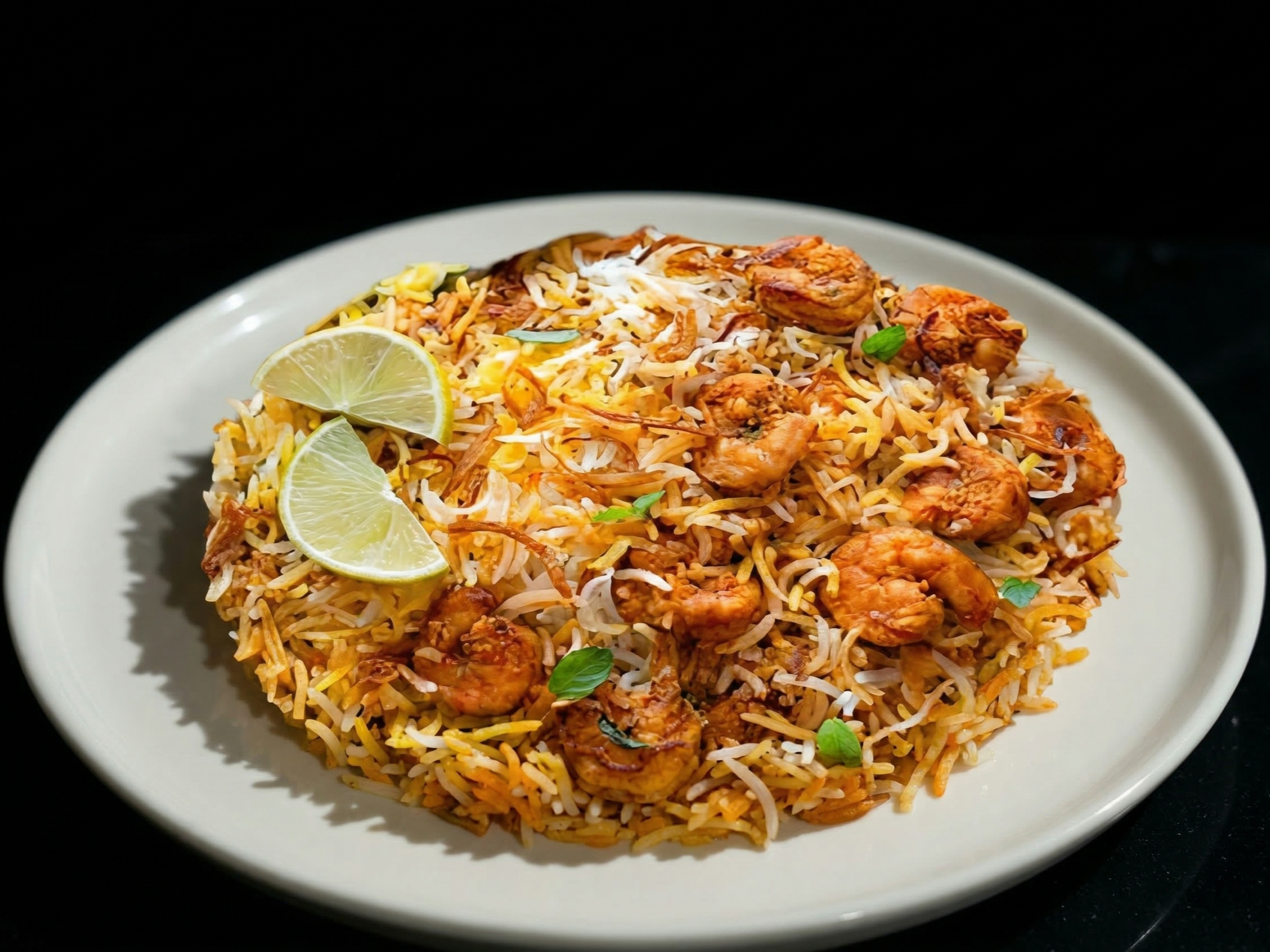 Shrimp Biryani.