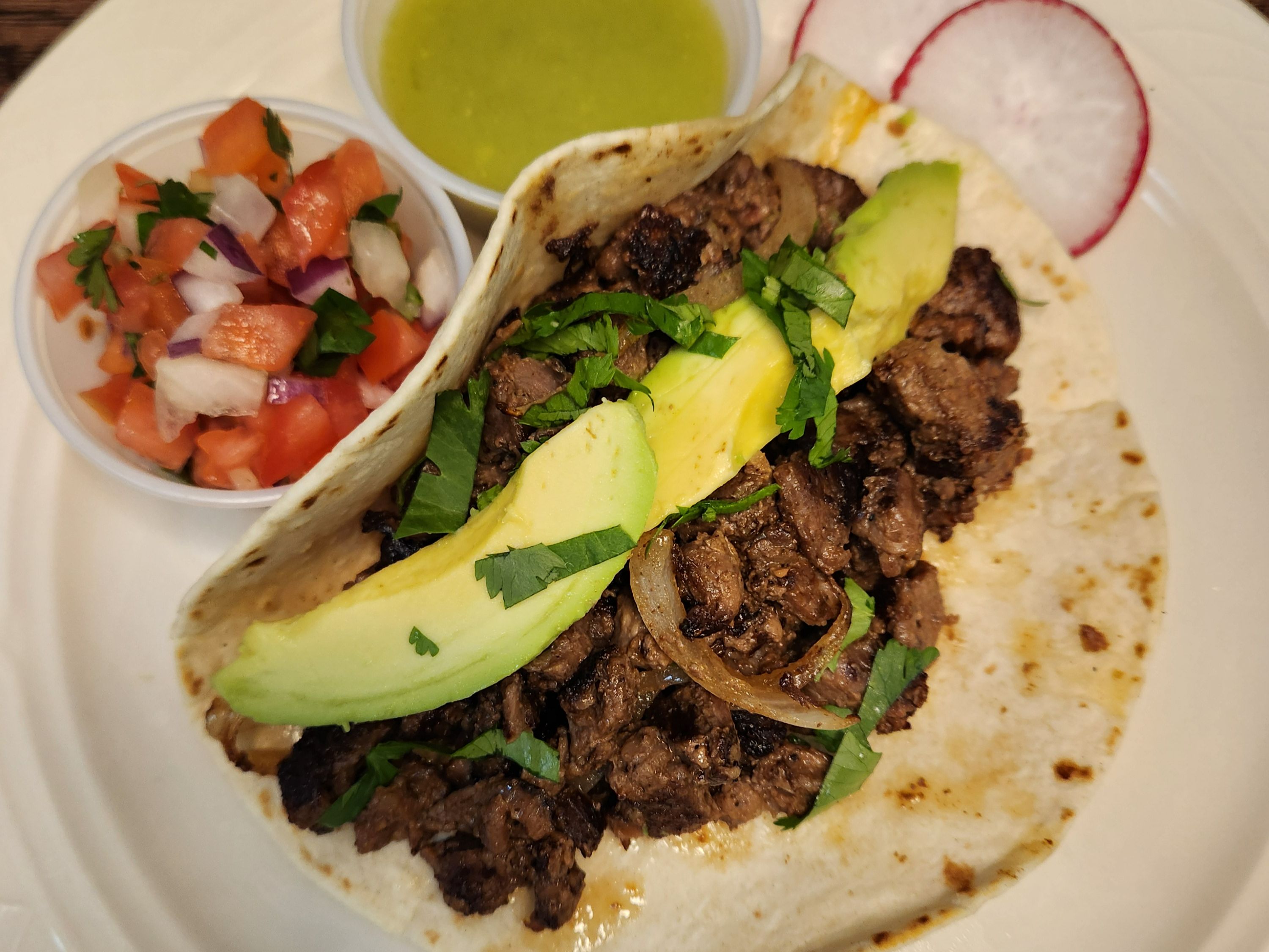 STEAK TACO.