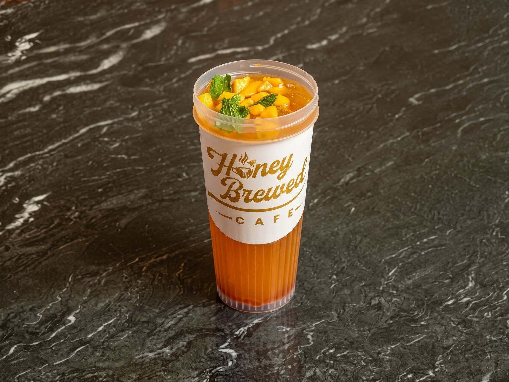 Peach & Mango Mocktail.