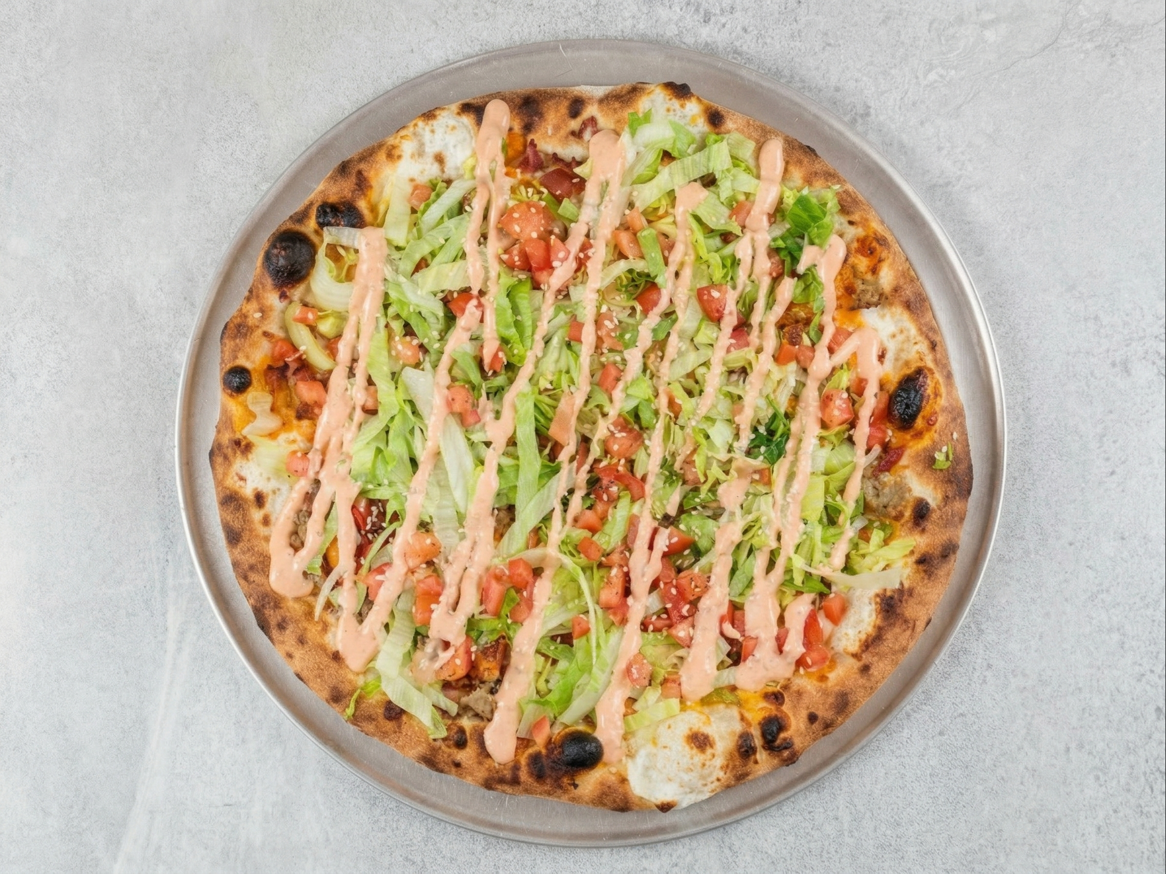 Bacon Cheeseburger Pizza 12'.